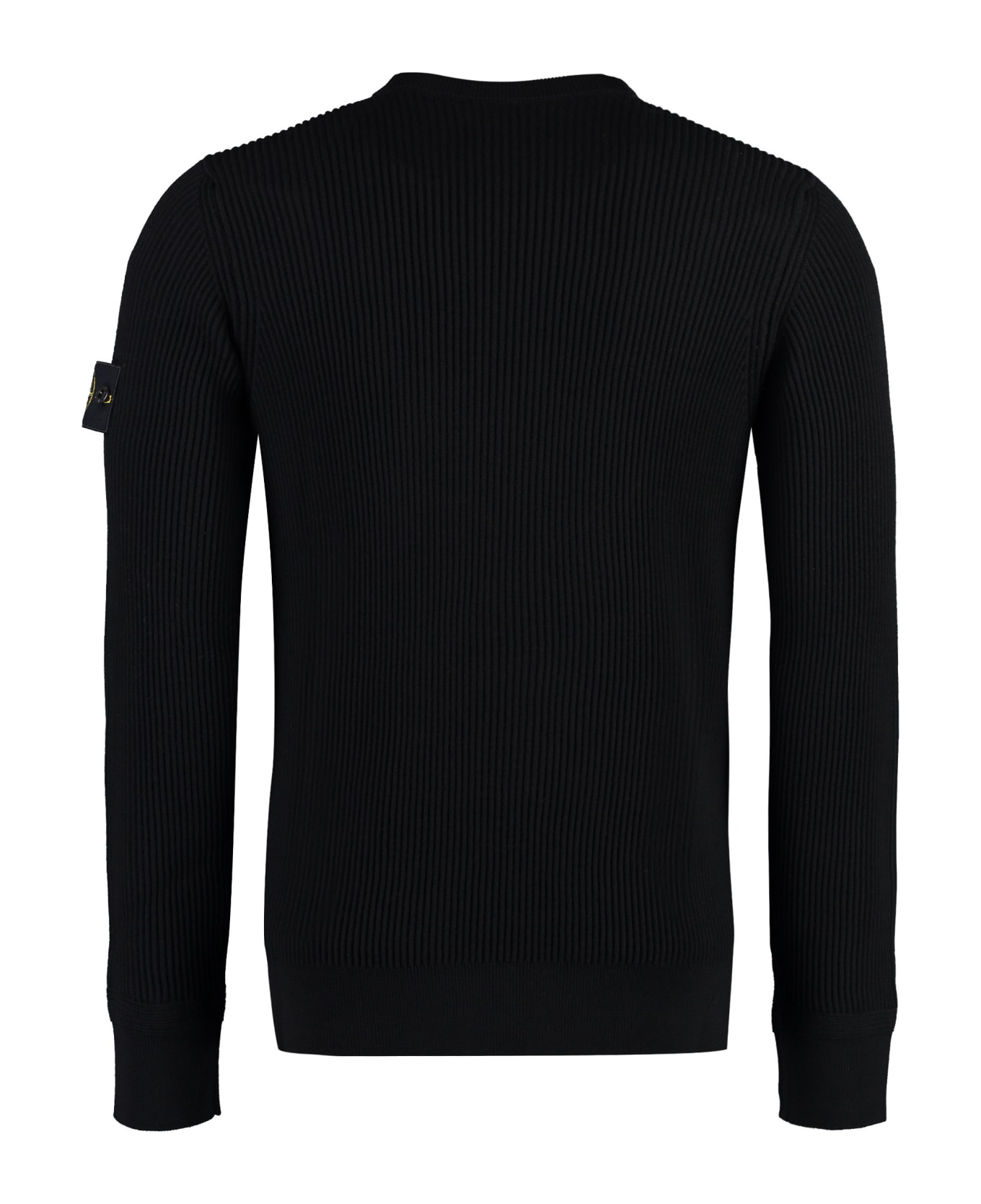 Stone Island Crew-neck Wool Sweater - black
