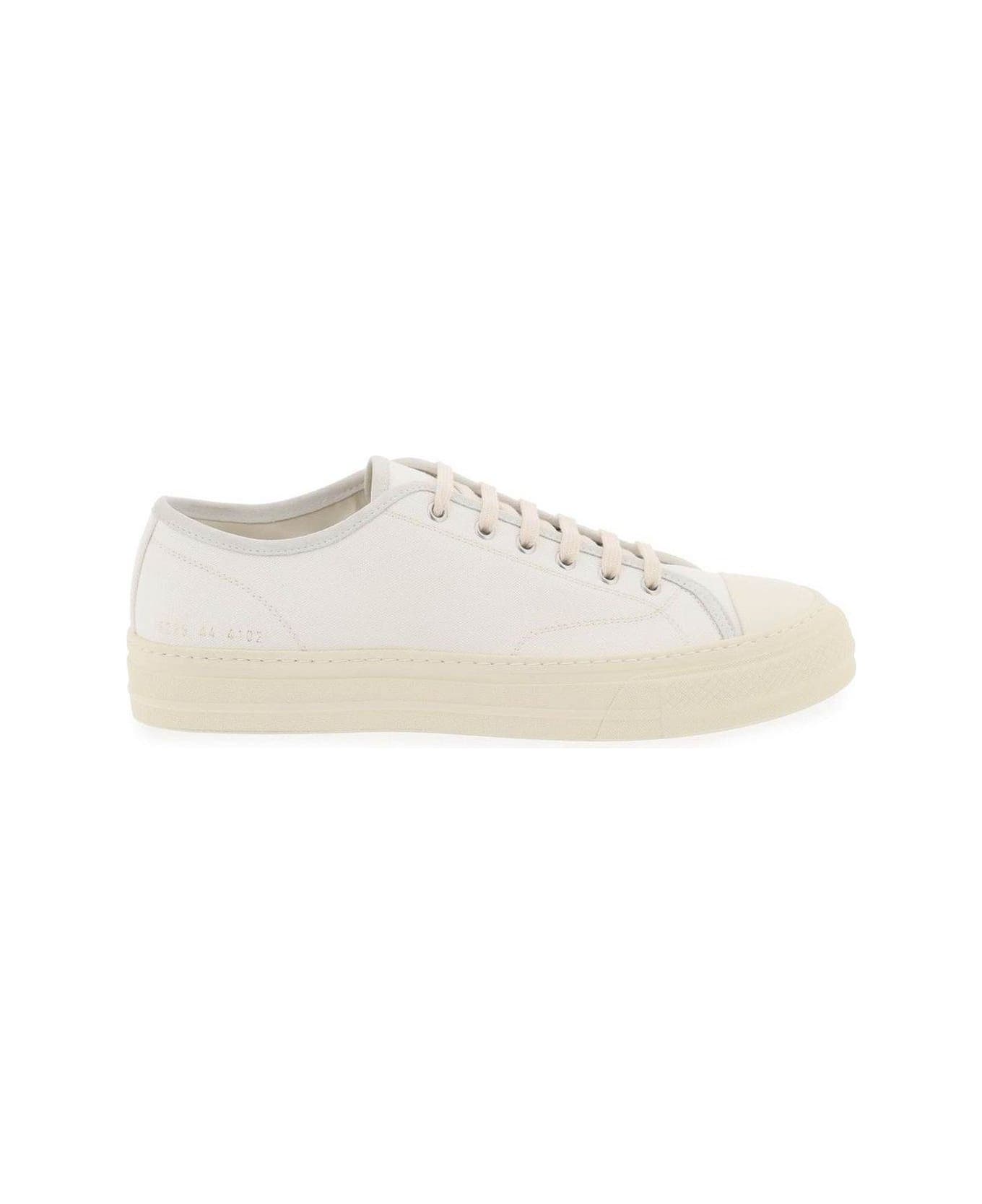Common Projects Tournament Round Toe Sneakers - White