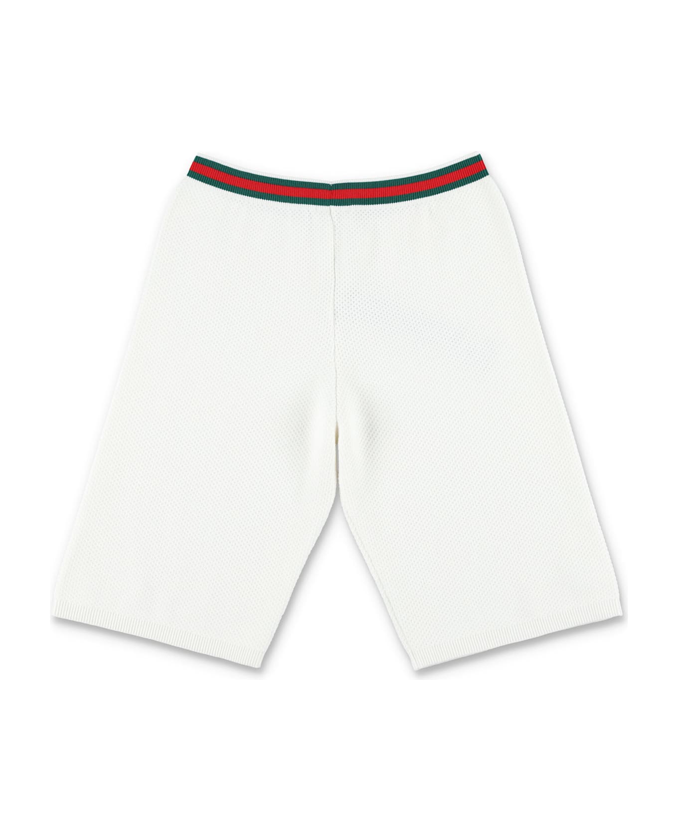 Gucci Kid - Embroidered Shorts - WHITE