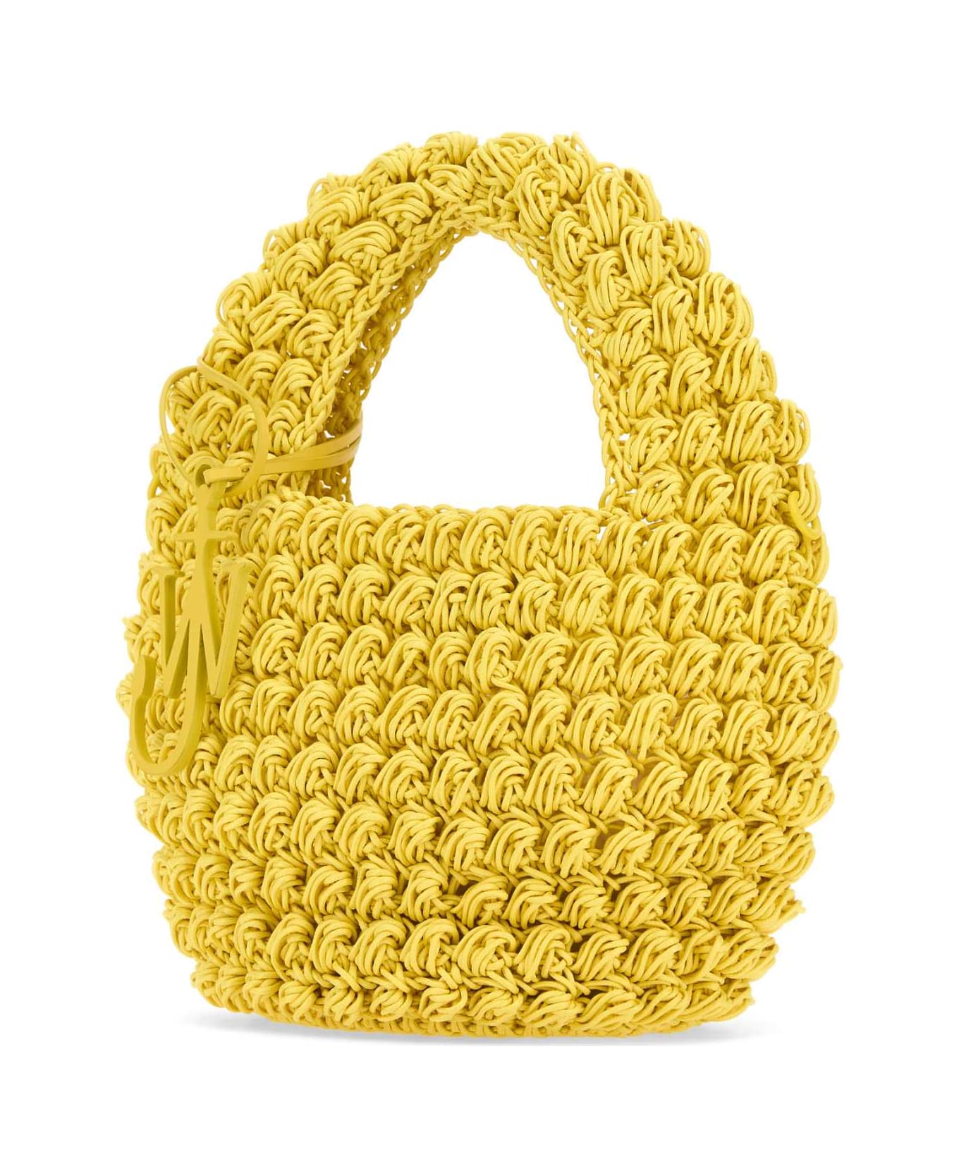 J.W. Anderson Yellow Knit Popcorn Shopping Bag - YELLOW トートバッグ