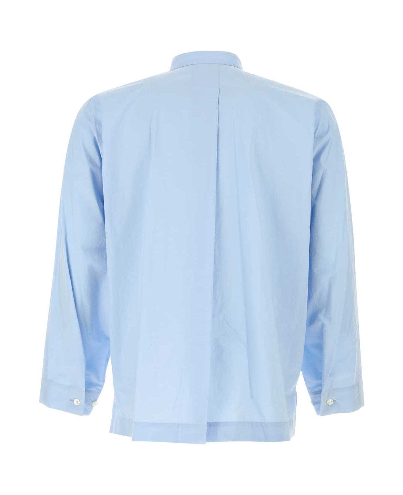 Homme Plissé Issey Miyake Light Blue Poplin Shirt - SKYBLUE