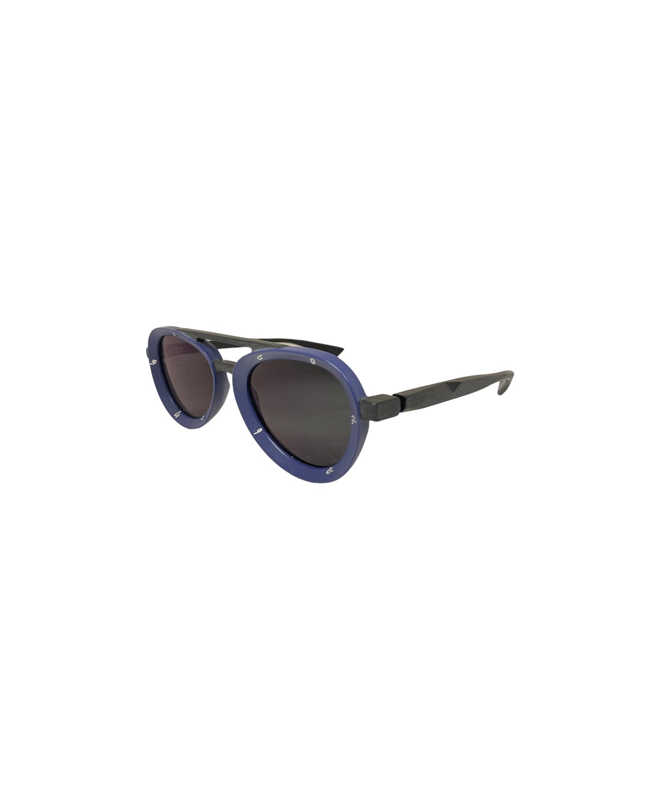 Piero Massaro Pm373 - Matte Blue Sunglasses