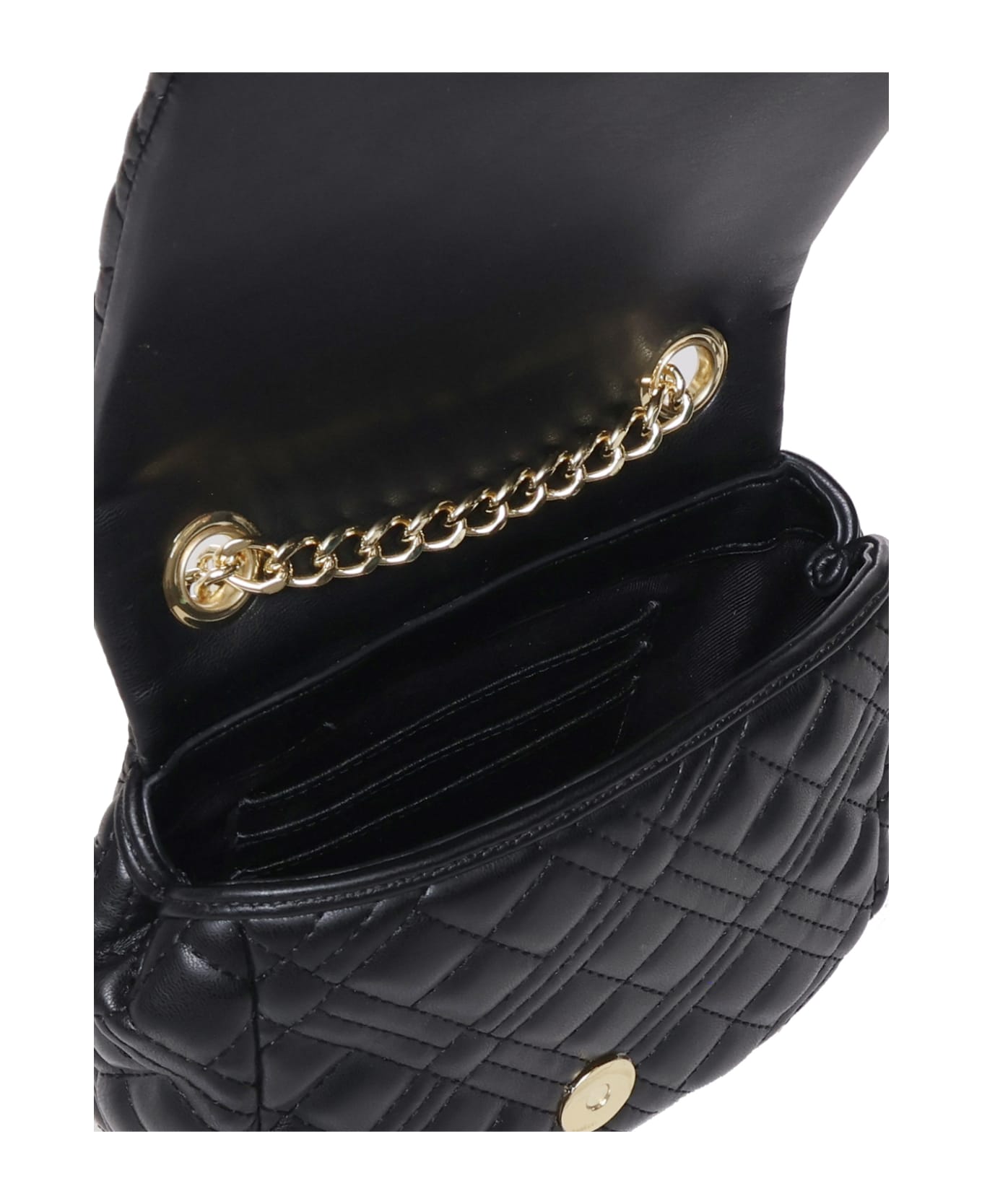 Love Moschino Shoulder Bag With Logo - Black ショルダーバッグ