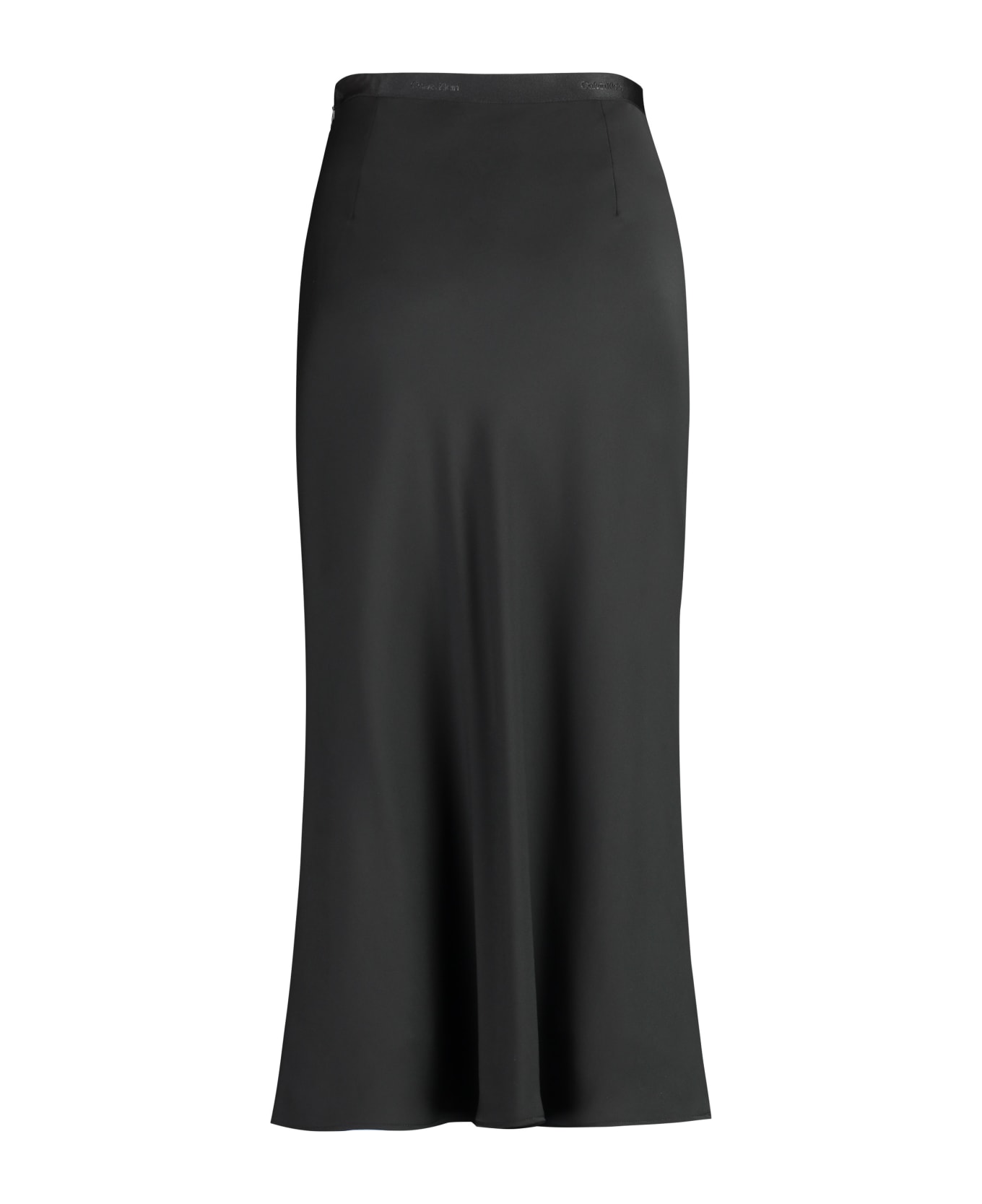 Calvin Klein Bias Midi Skirt - Black