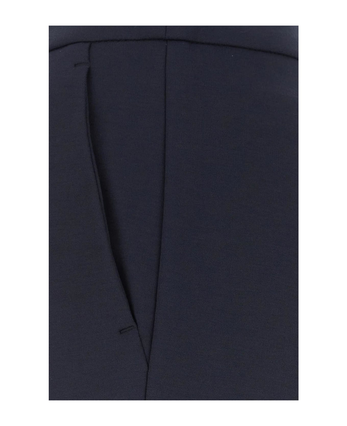 Max Mara Midnight Blue Stretch Viscose Blend Pegno Pant - Blue