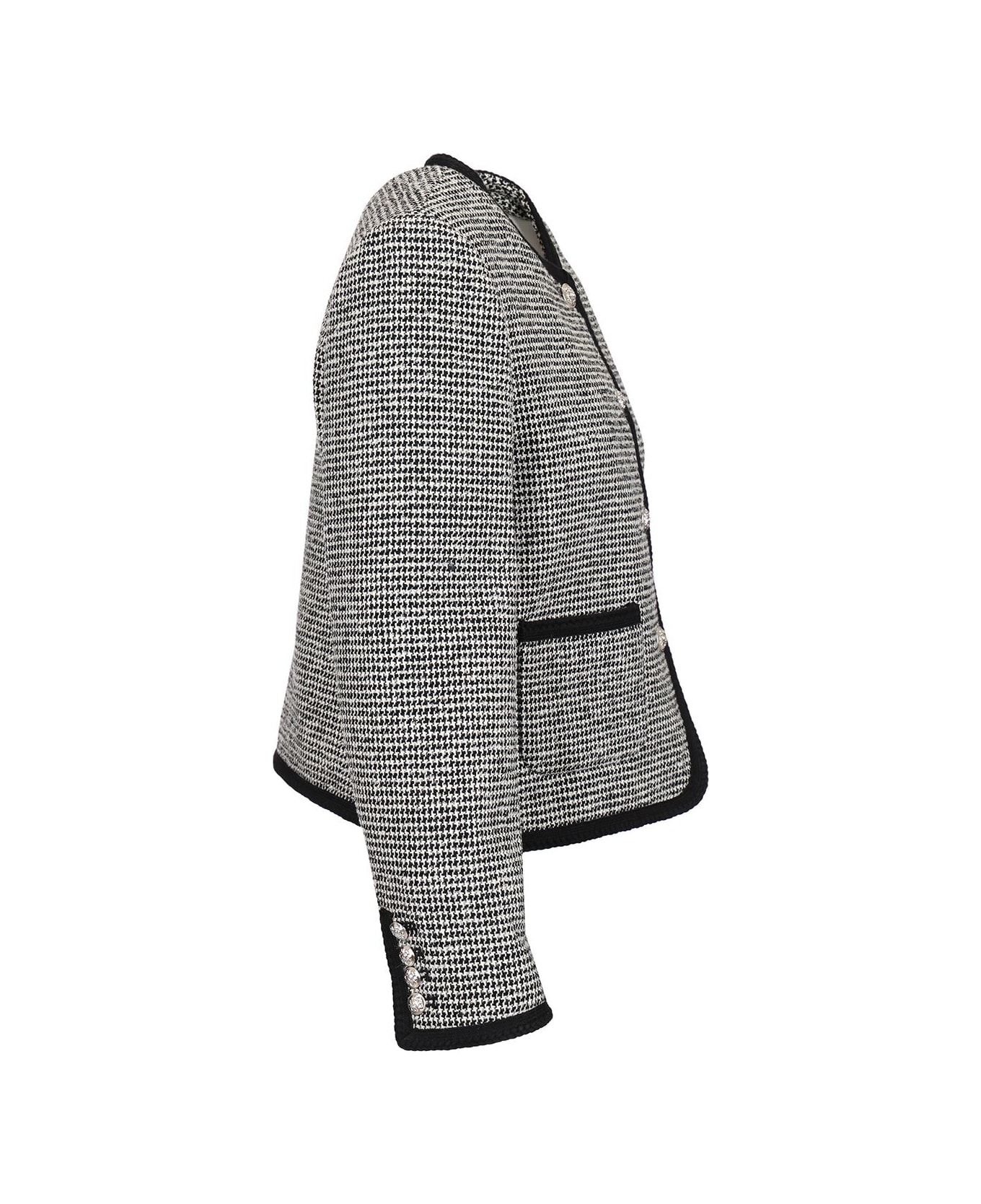 Dunst Boucle Tweed Jacket - BLACK/WHITE