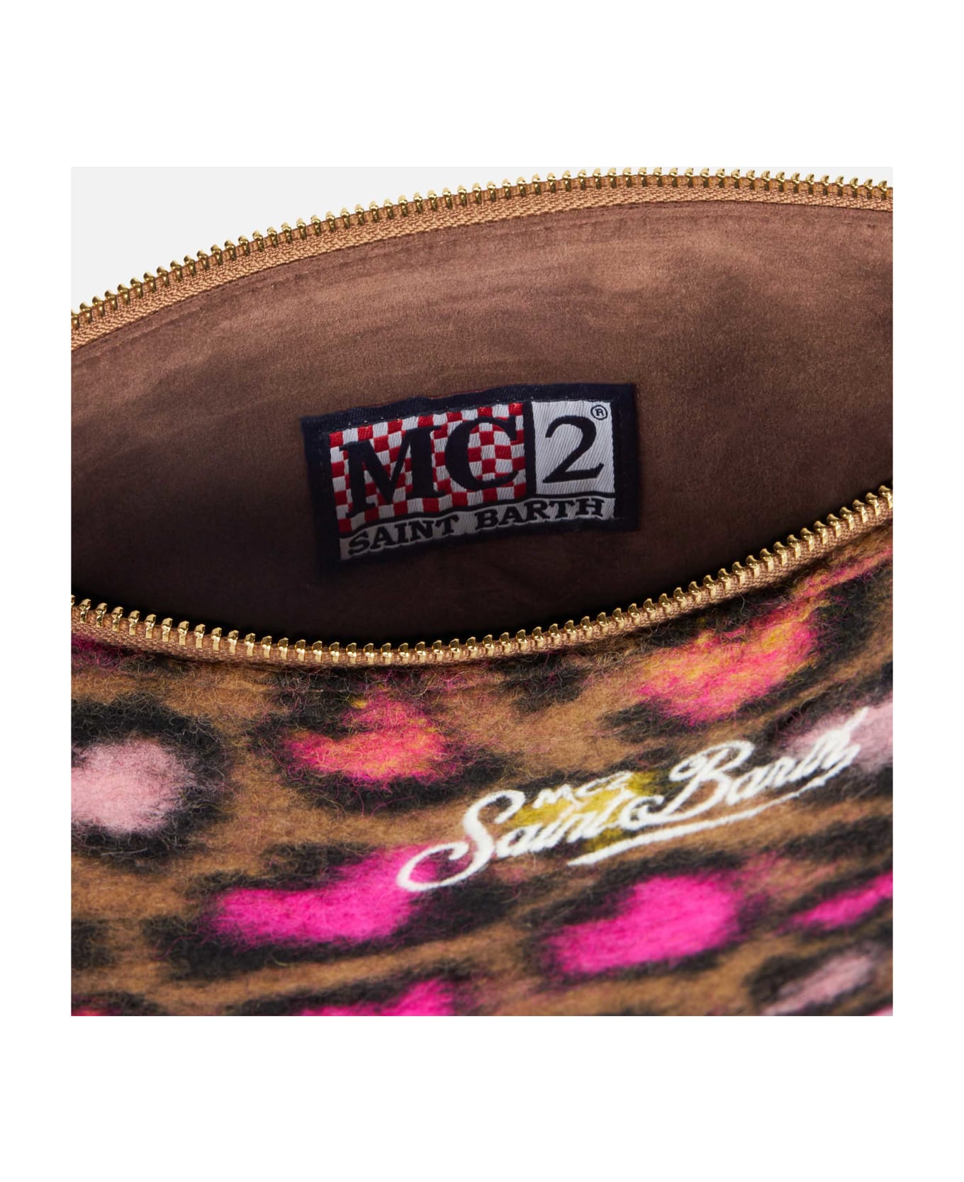 MC2 Saint Barth Parisienne Cross Body Pouch Bag With Animalier Pattern - MULTICOLOR