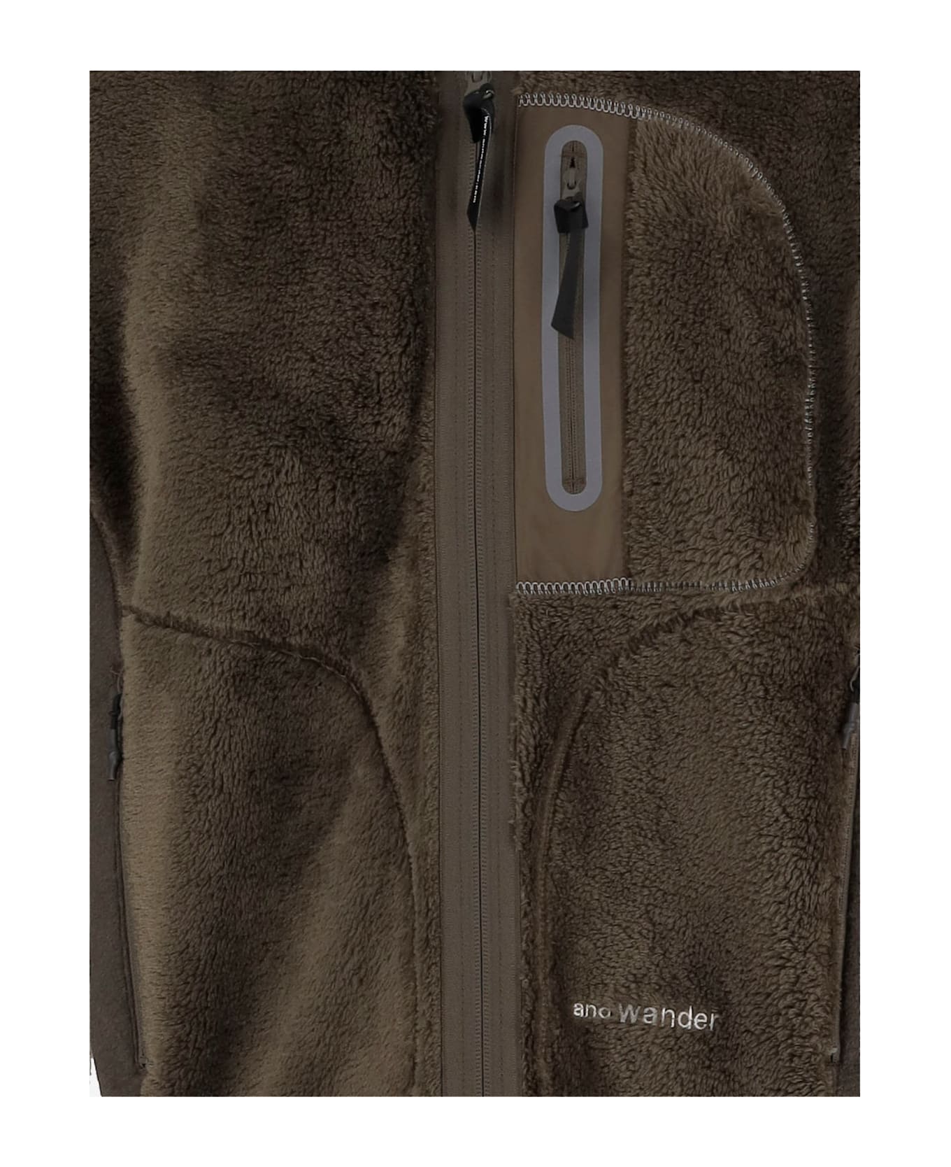 And Wander Nylon Fleece Jacket - CACHI SCURO