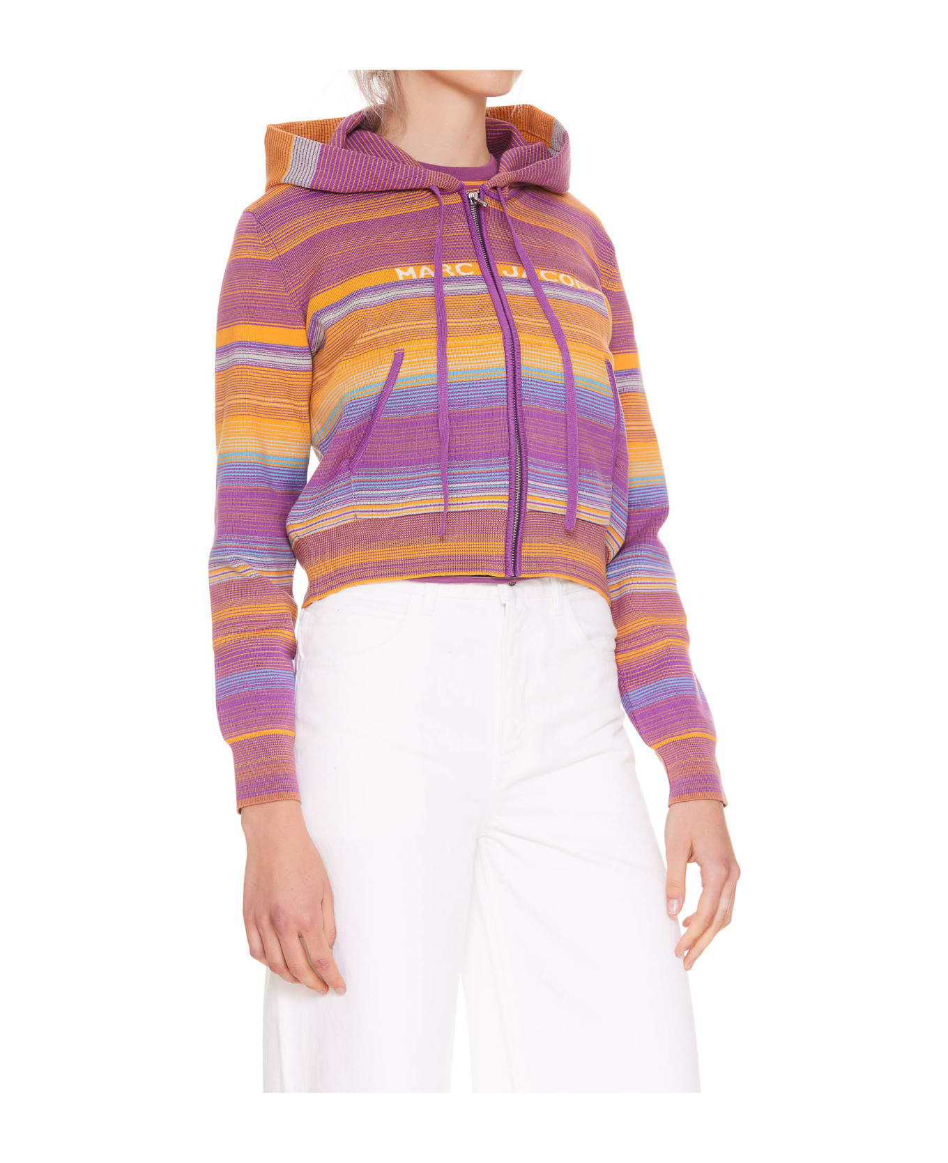 Marc Jacobs The Cropped Zip Hoodie - MULTICOLOR ジャケット