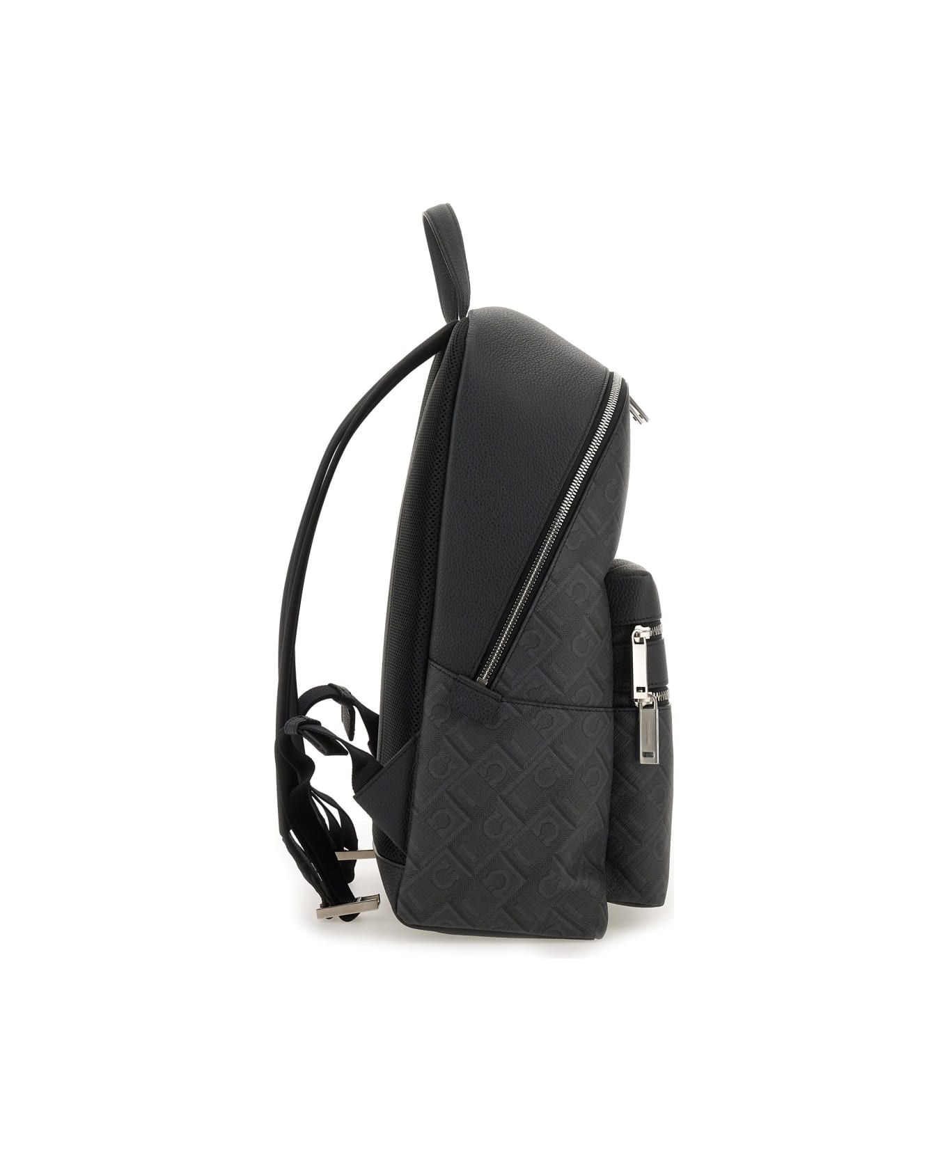Ferragamo Monogram Logo Backpack - GREY