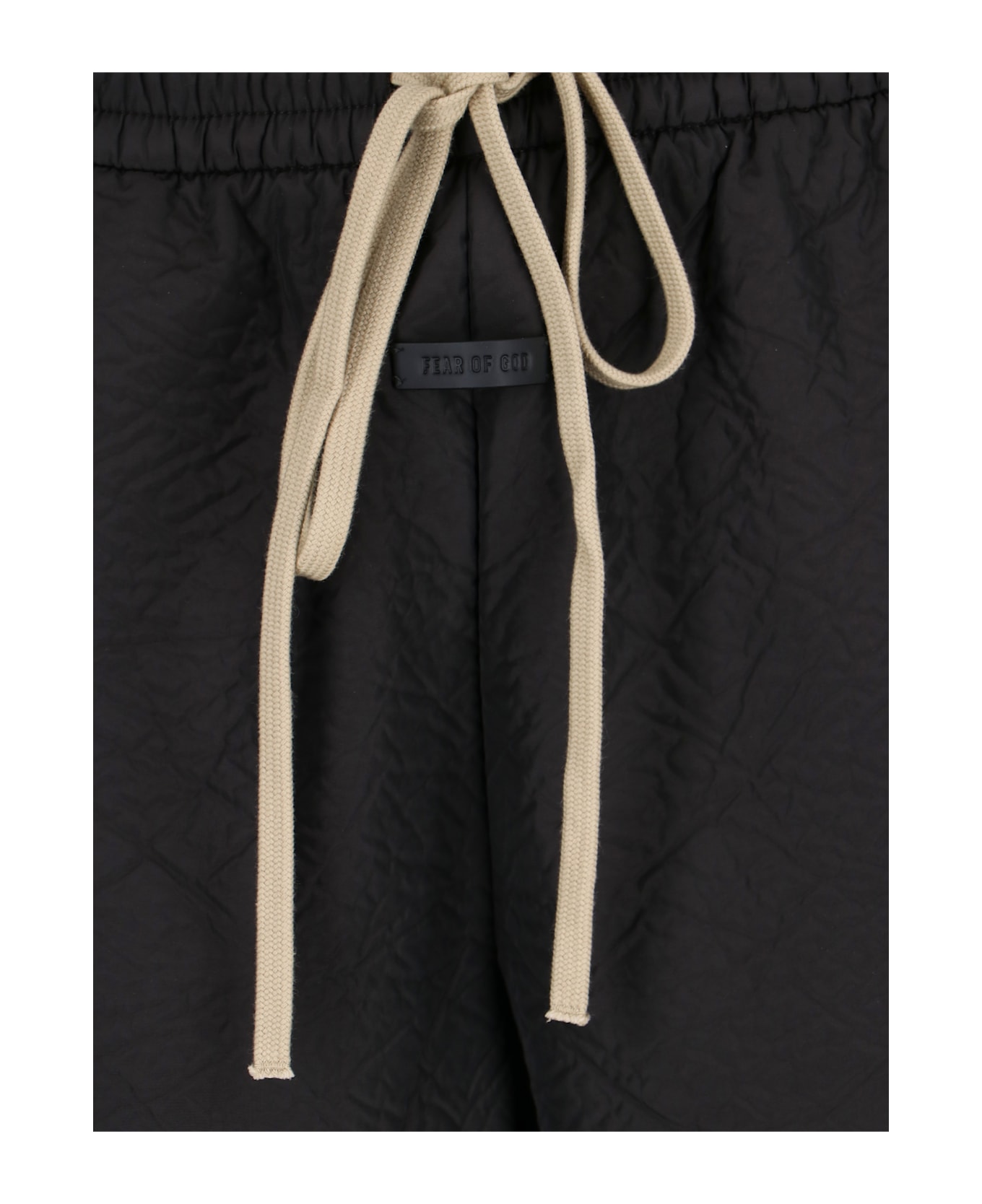 Fear of God Logo Jogger Shorts - Black  