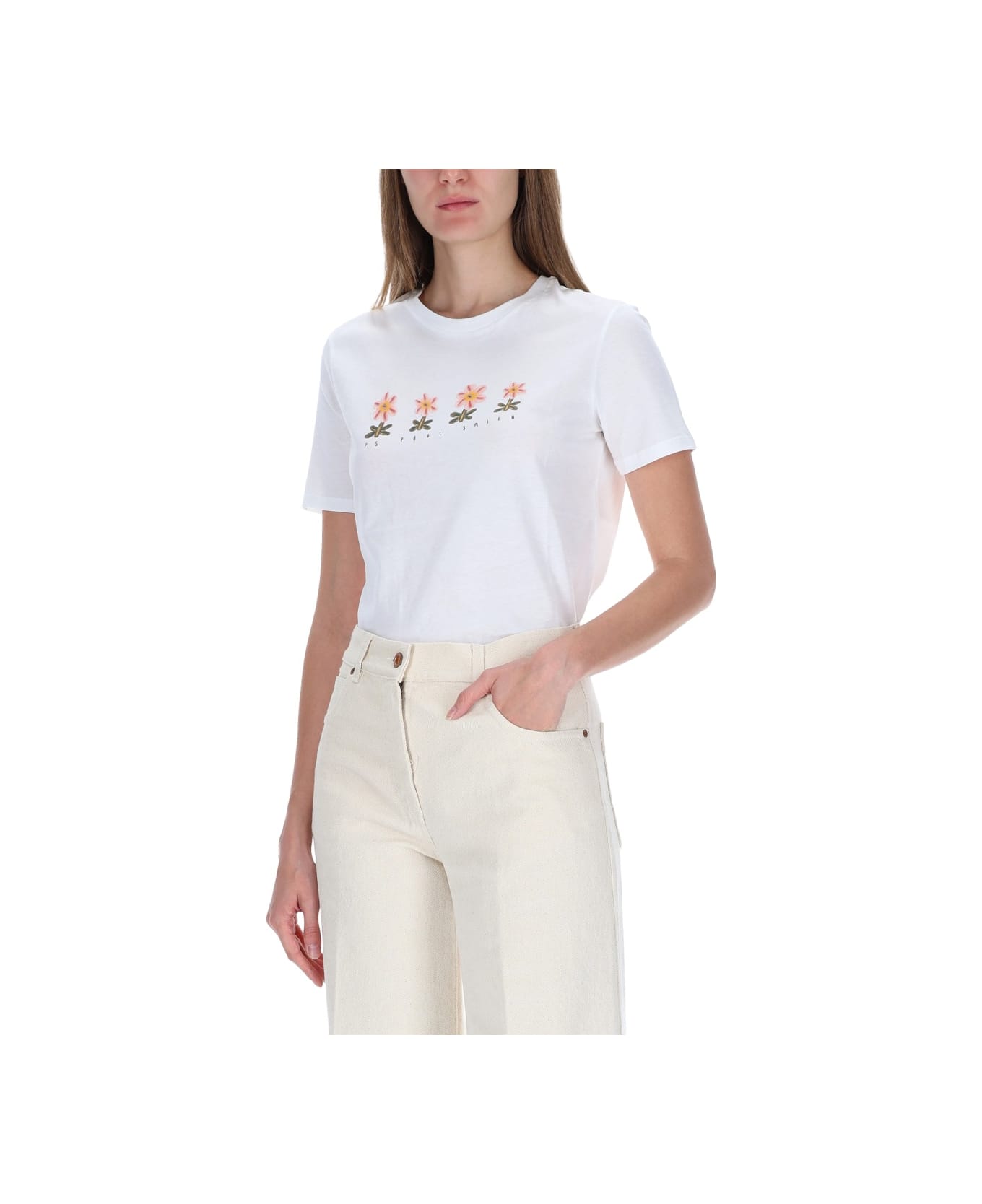 Paul Smith T-shirt With Print - WHITE