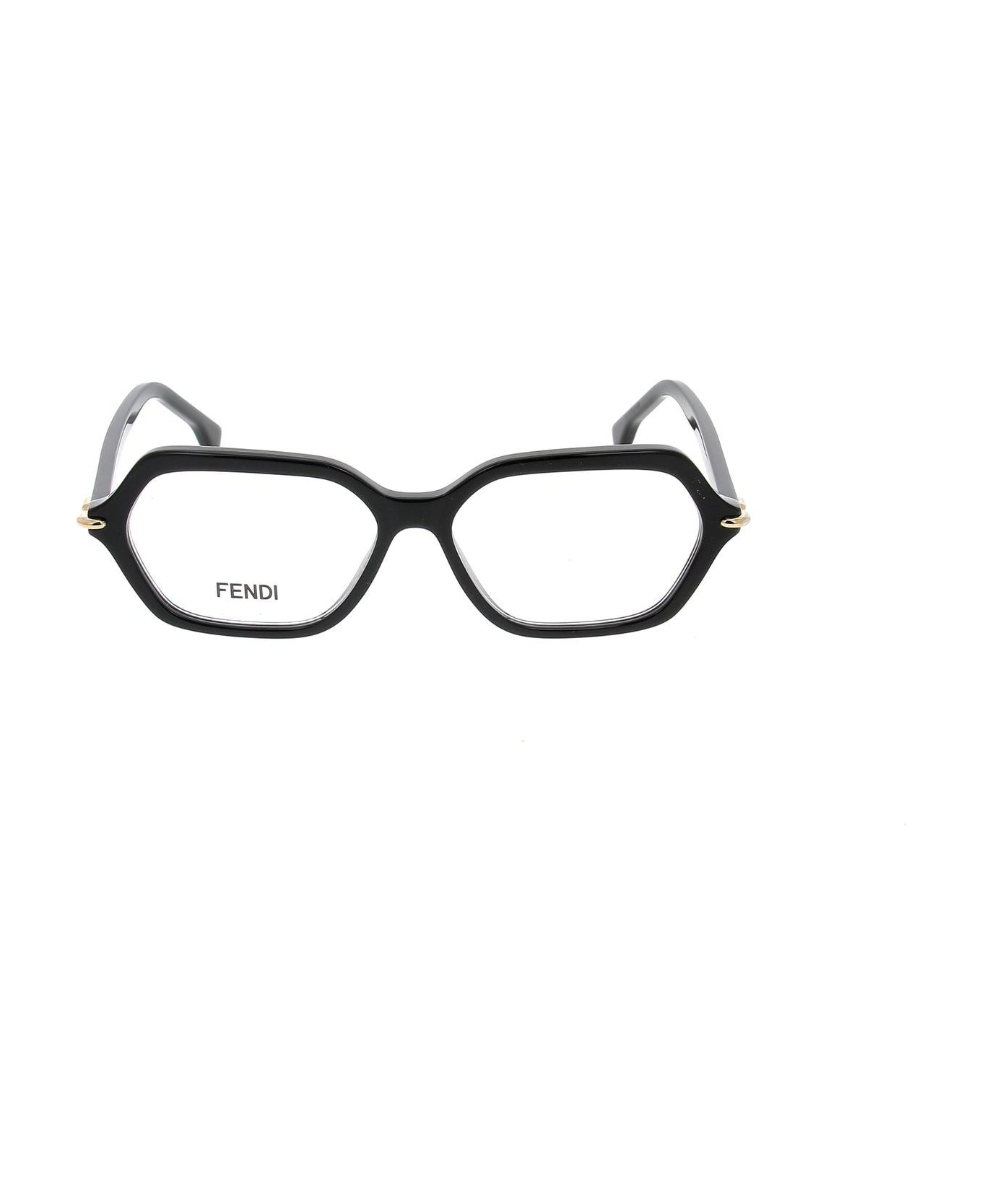 Fendi Eyewear Geometric Frame Glasses | italist