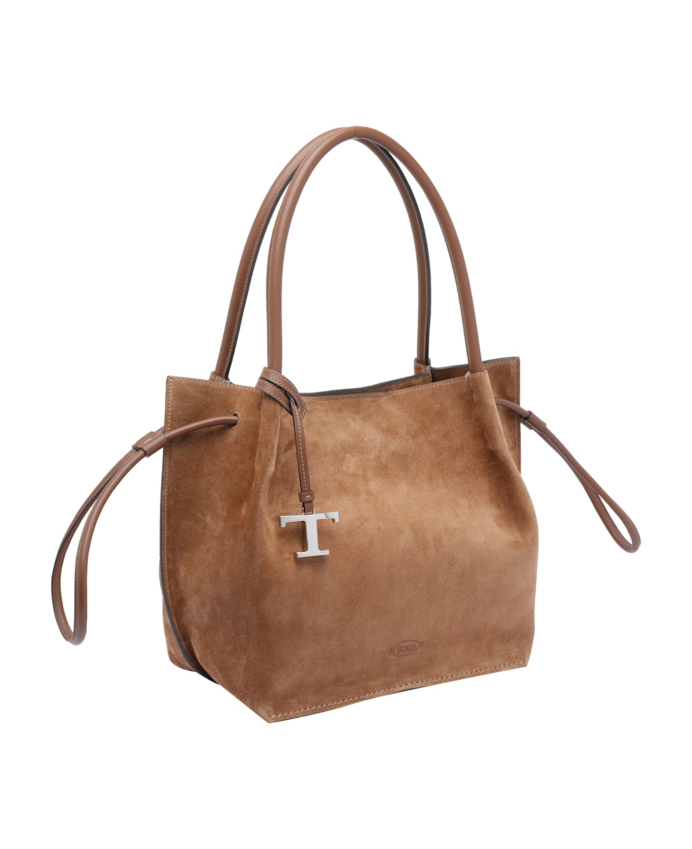 Tod
s Medium Suede Bucket Bag - Brown