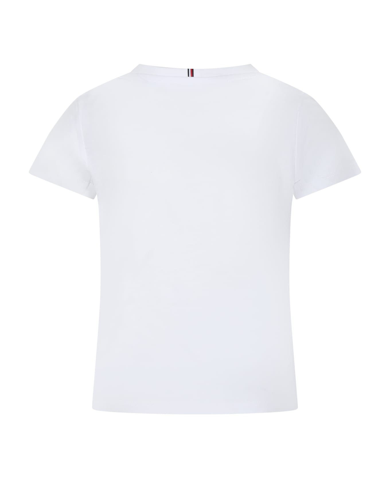 Tommy Hilfiger White T-shirt For Girl With Logo - White Tシャツ＆ポロシャツ