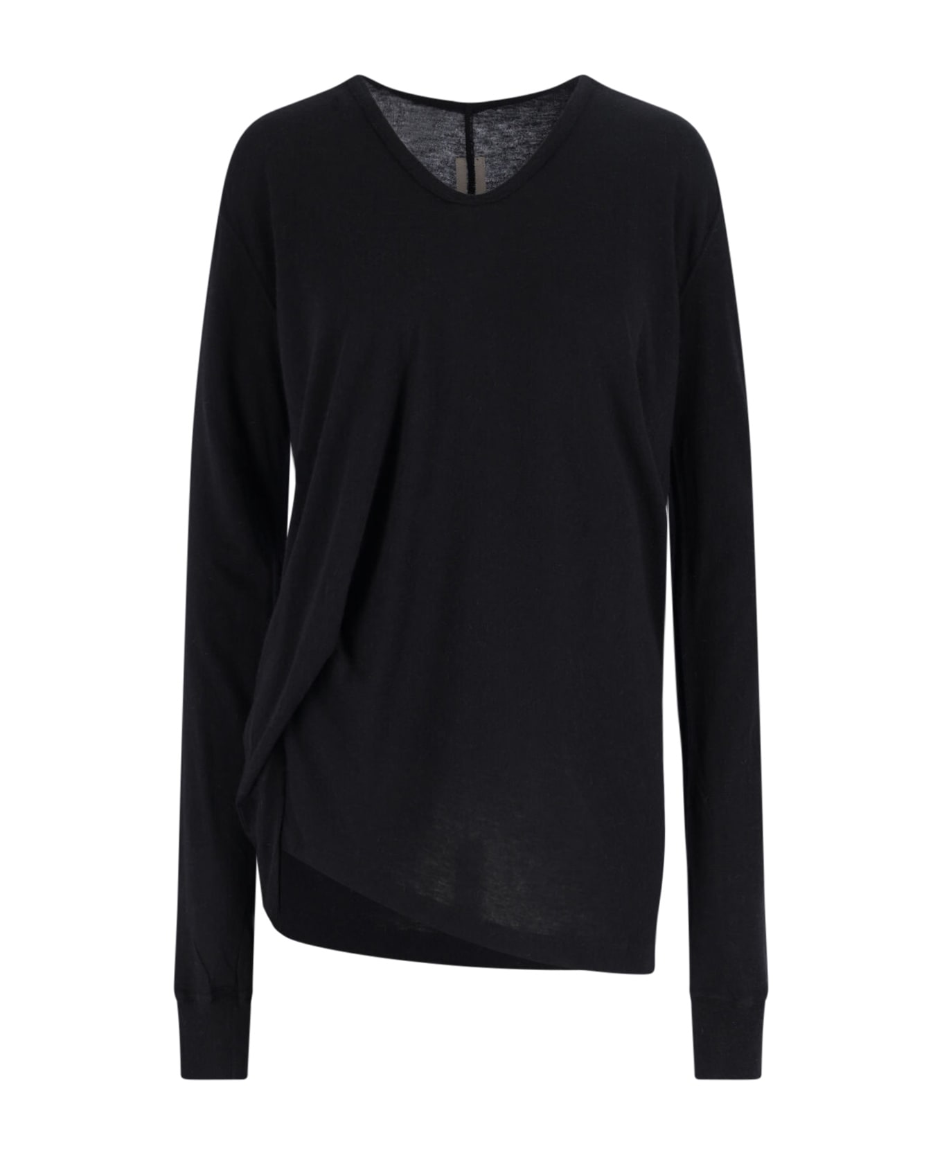 Rick Owens Asymmetrical T-shirt - Black  