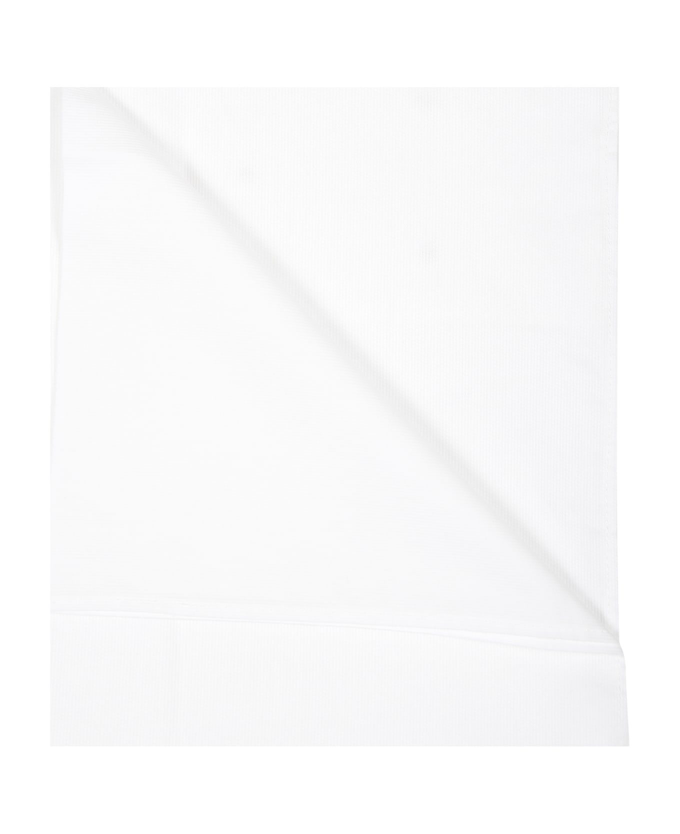Little Bear White Set For Babykids With Beige Polka-dots - White
