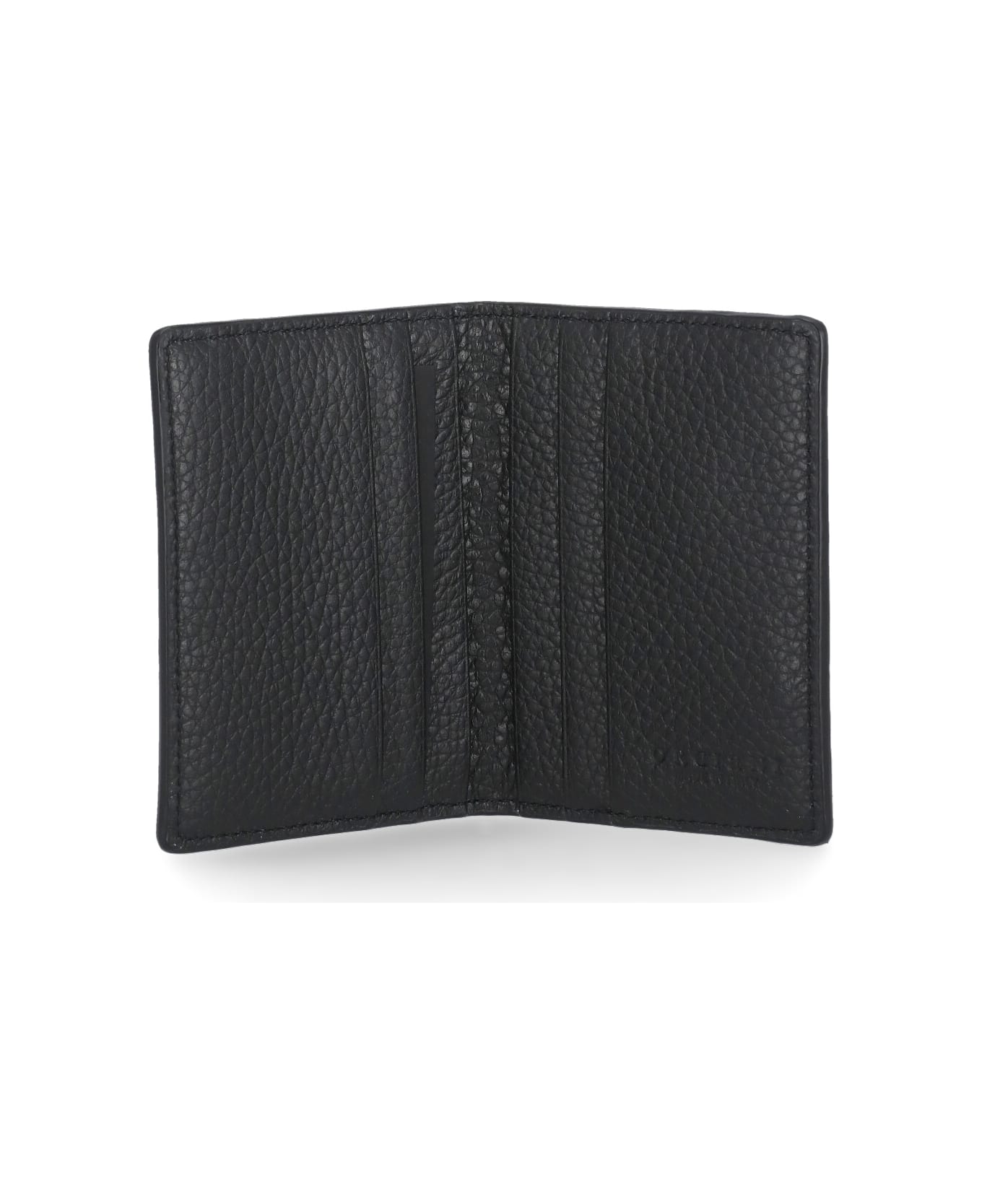 Orciani Chevrette Booklet Cardholder - Black