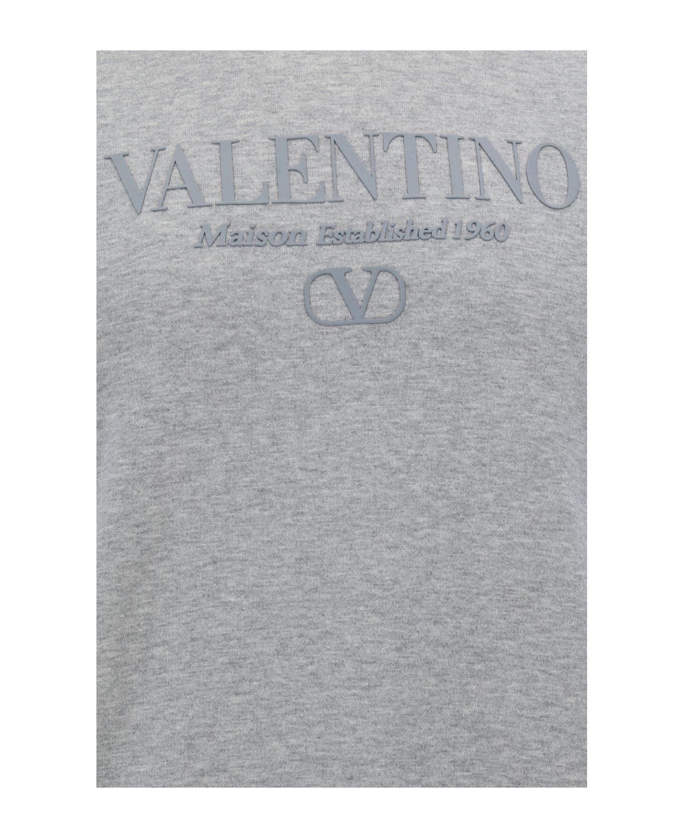 Valentino Sweatshirt With Print - Grigio Melange