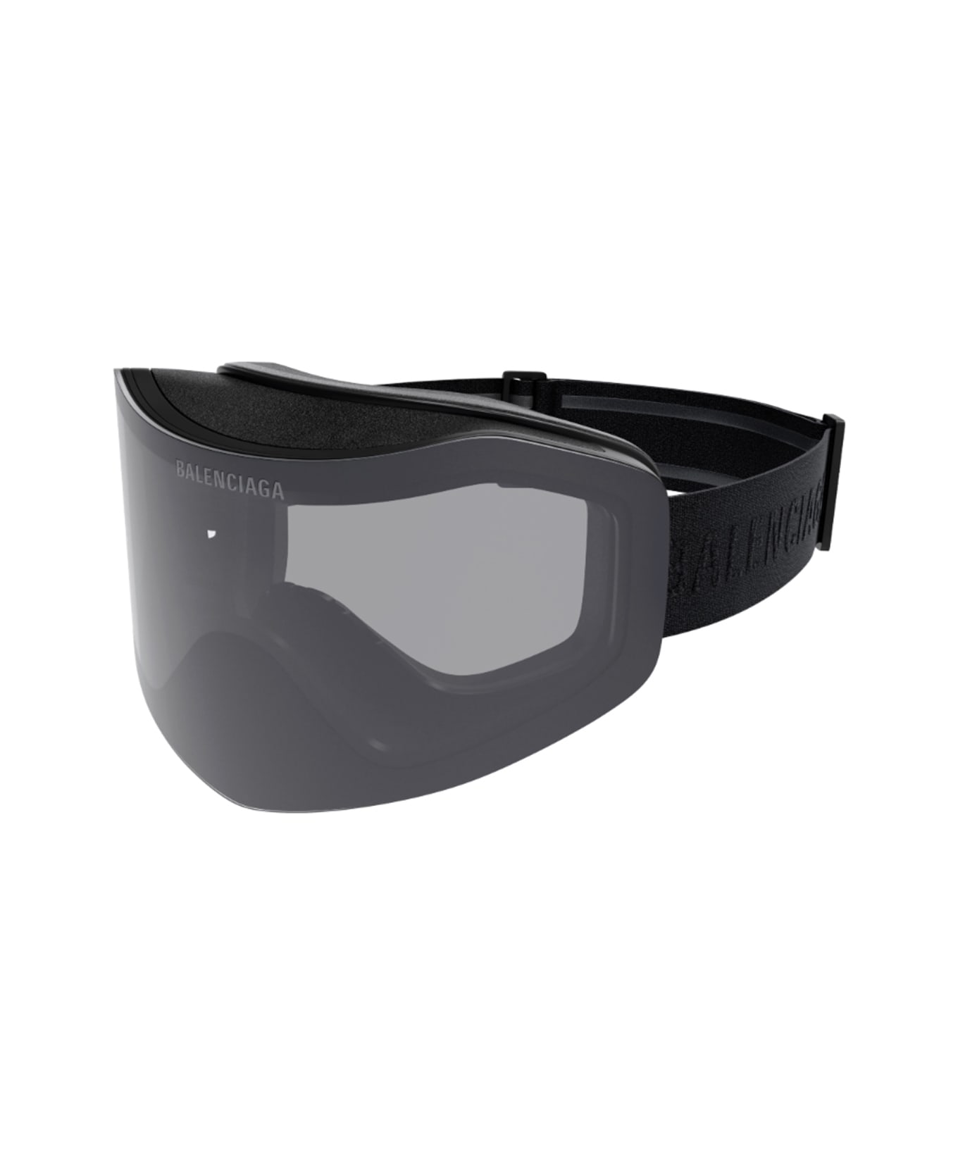 Balenciaga Eyewear Balenciaga Bb0379s Linea Extreme Bb0379s Ski Mask 001 Black Smoke Sunglasses - Nero