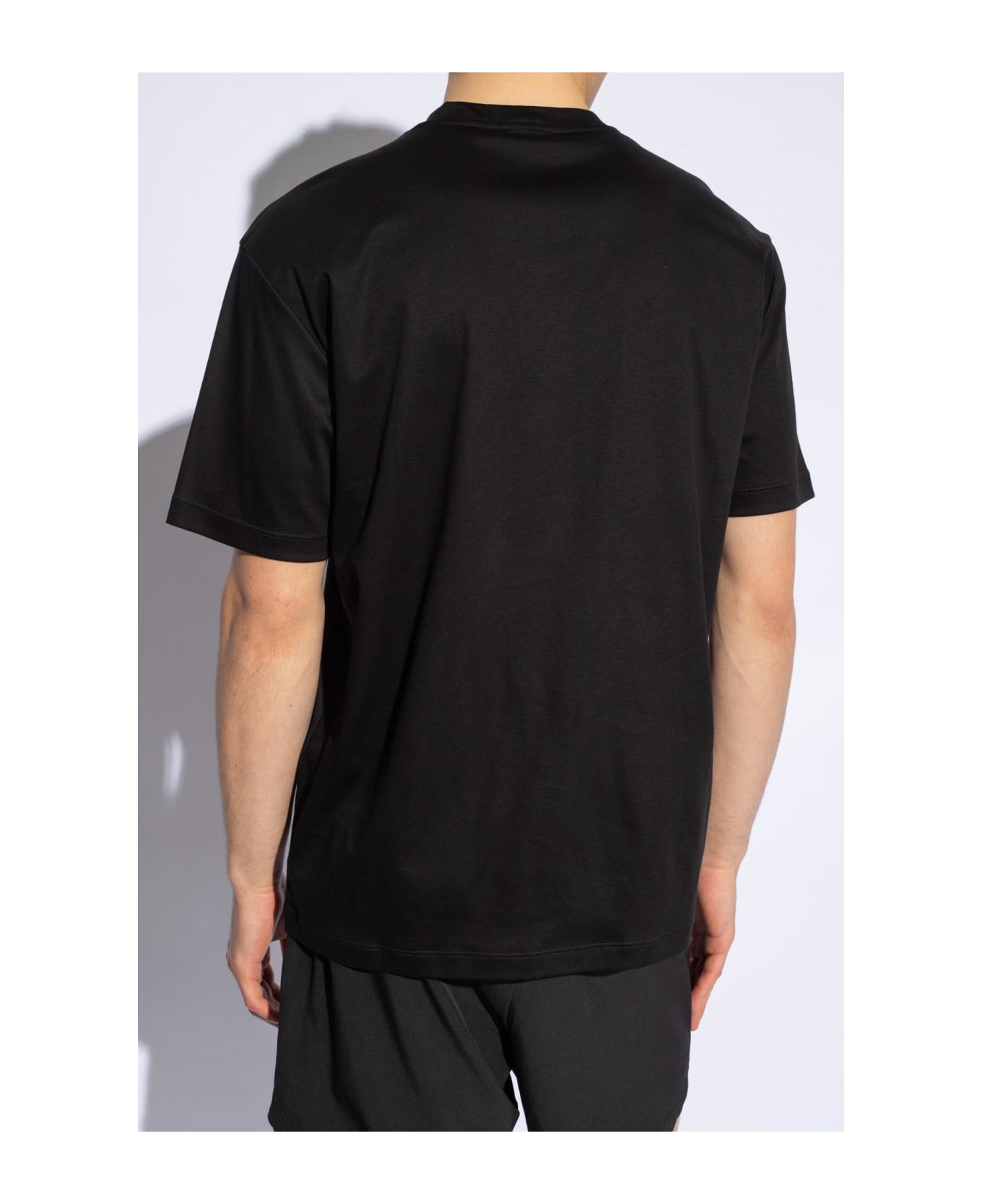 Giorgio Armani T-shirt With Logo - Black シャツ