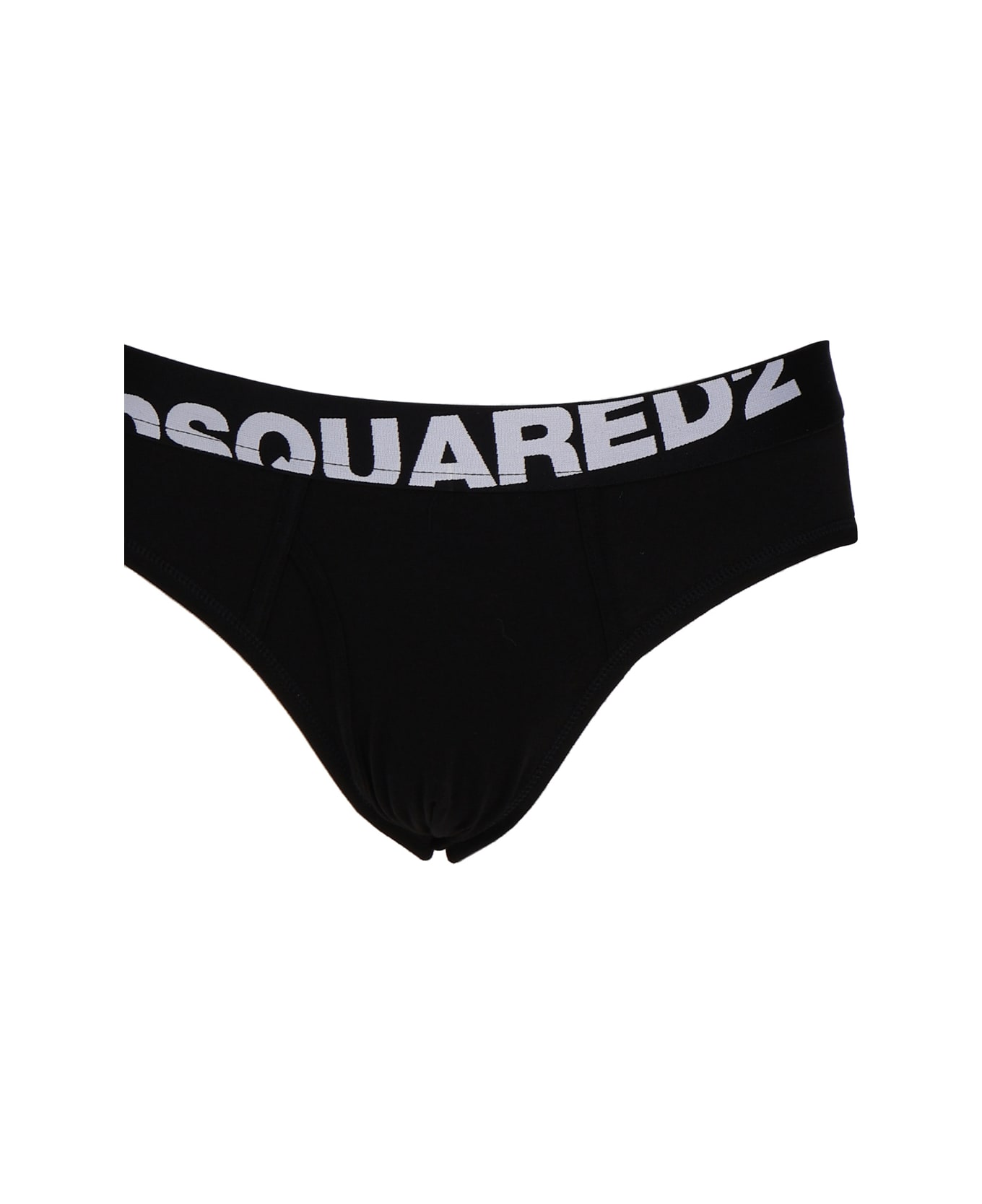 Dsquared2 Double Underwear Briefs With Logo - Black