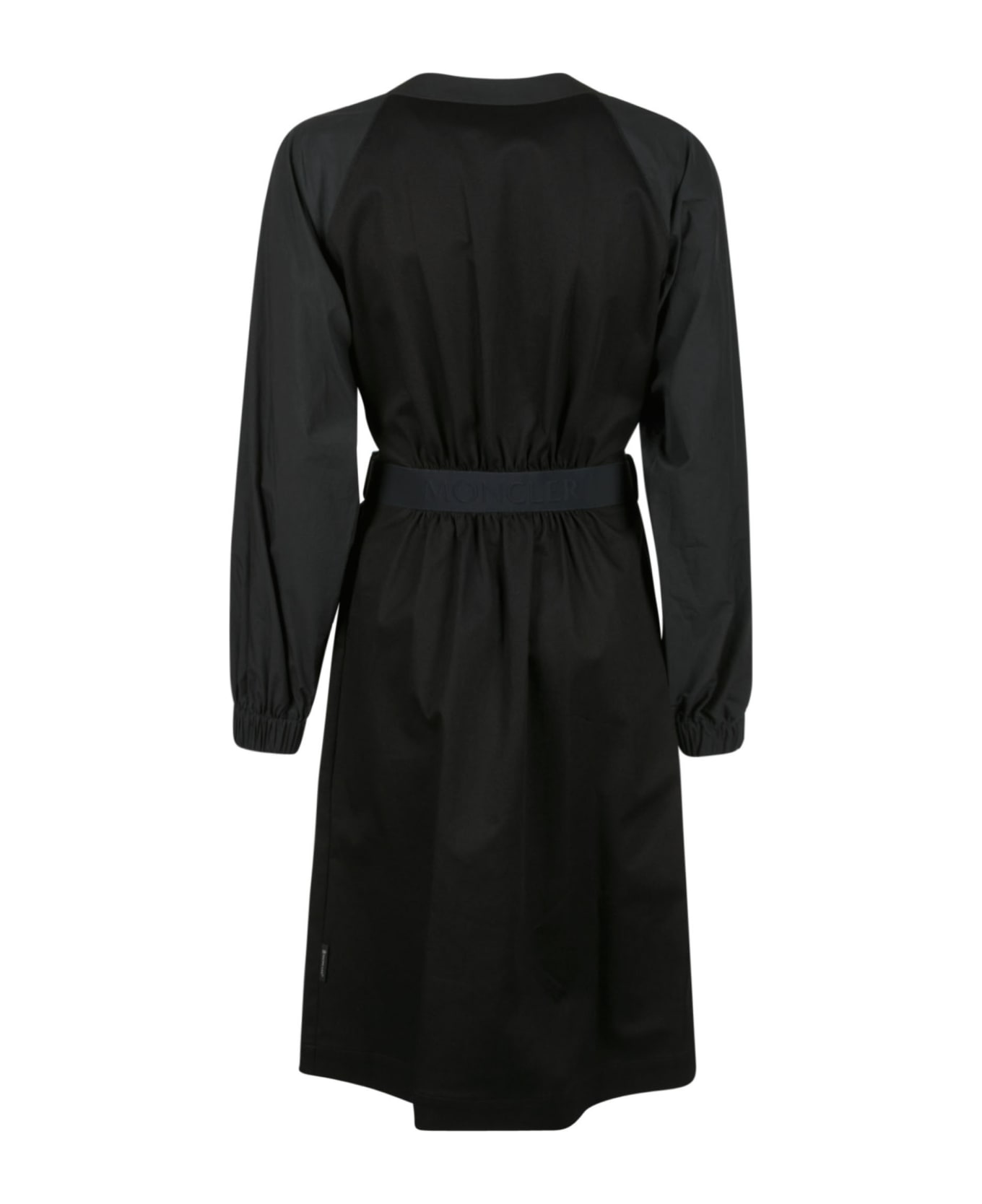 Moncler Patched Pocket Belted Zipped Dress - 999