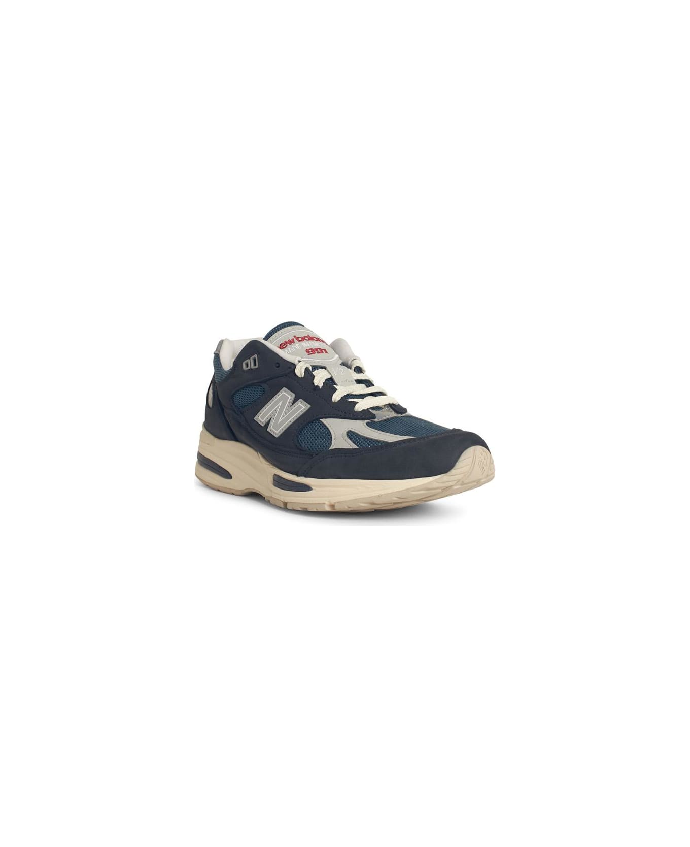 New Balance 
991
 Navy Suede Blend Sneakers - Navy