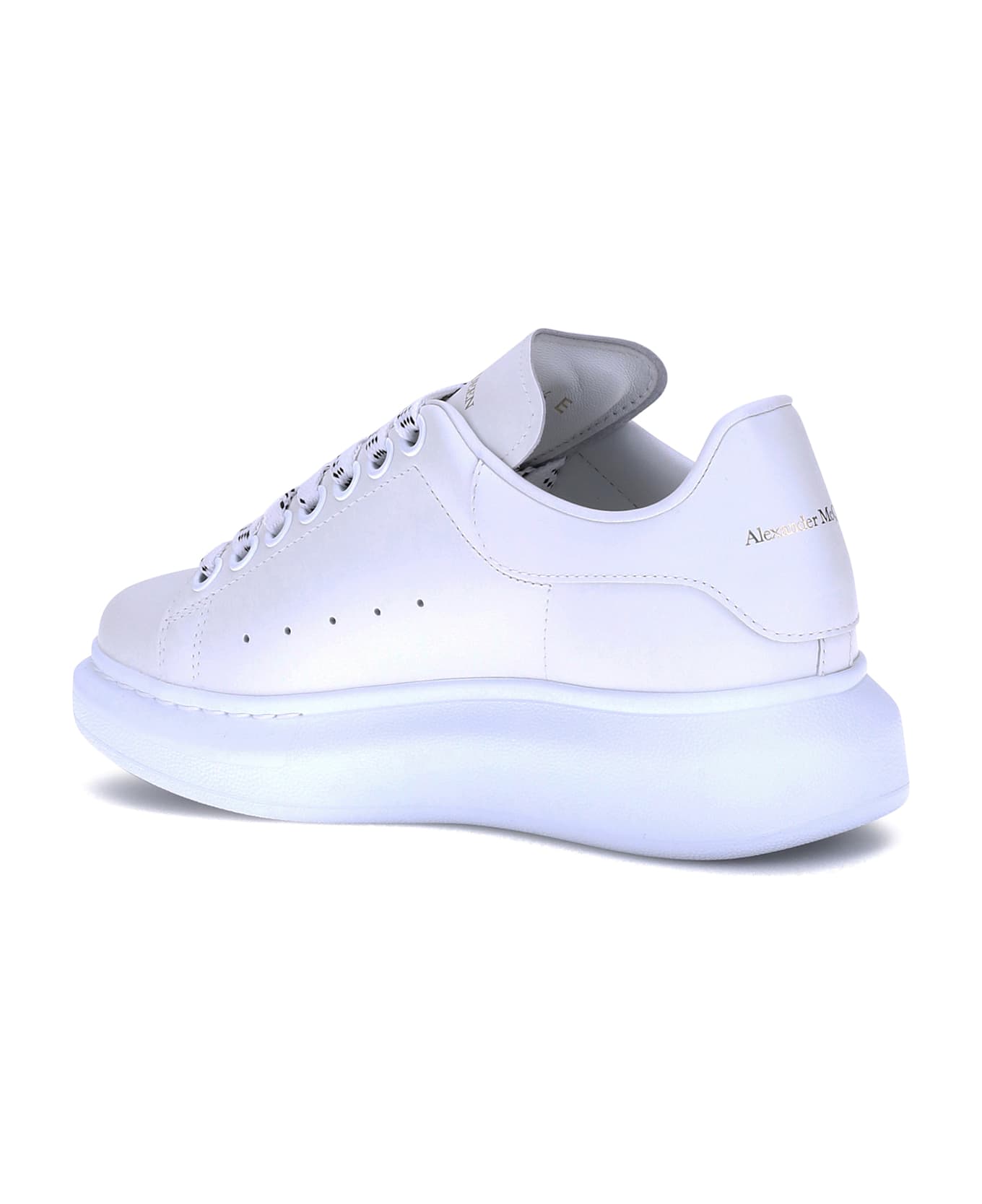 Alexander McQueen Leather Sneakers - White