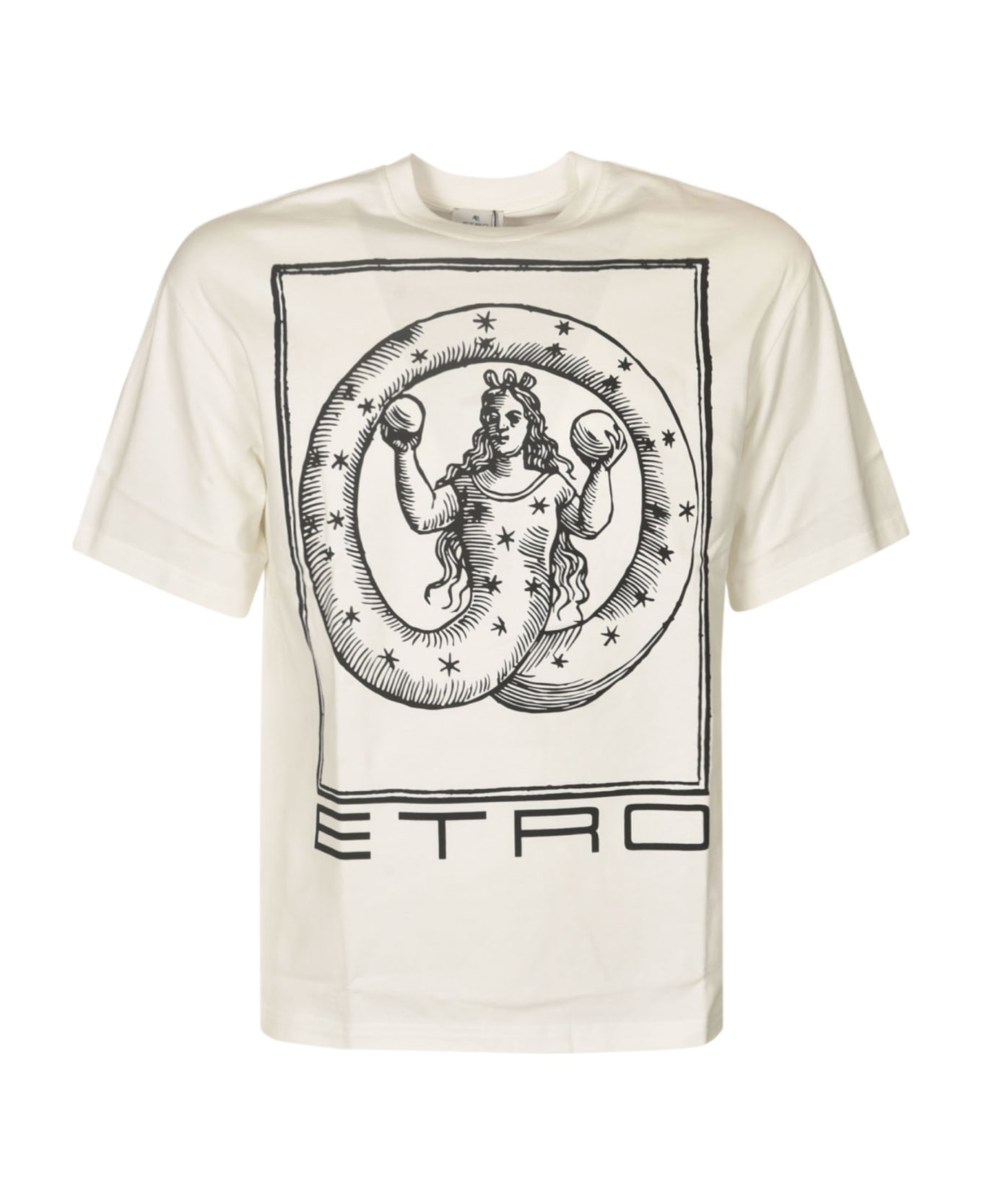 Etro Logo Printed T-shirt - White