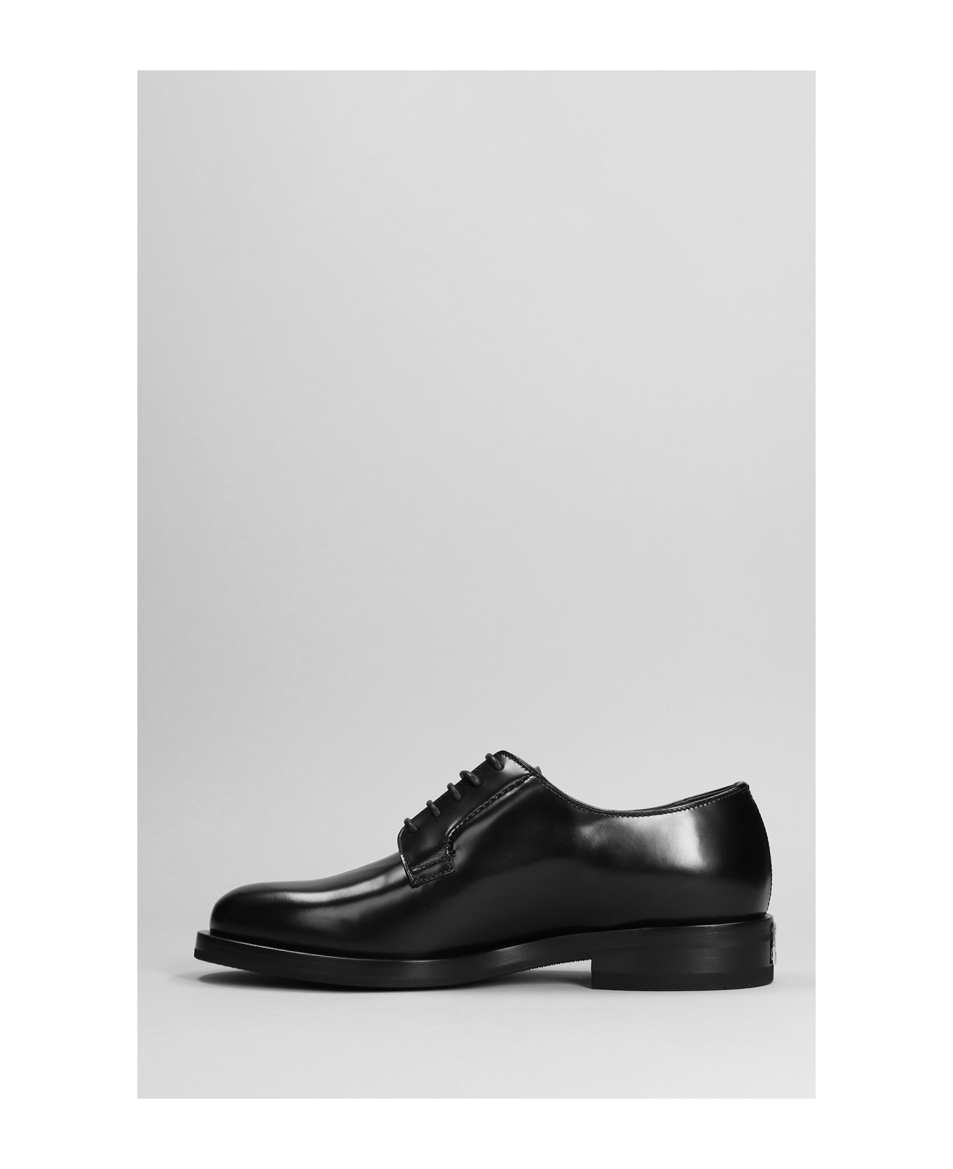 Givenchy Lace Up Shoes In Black Leather - black