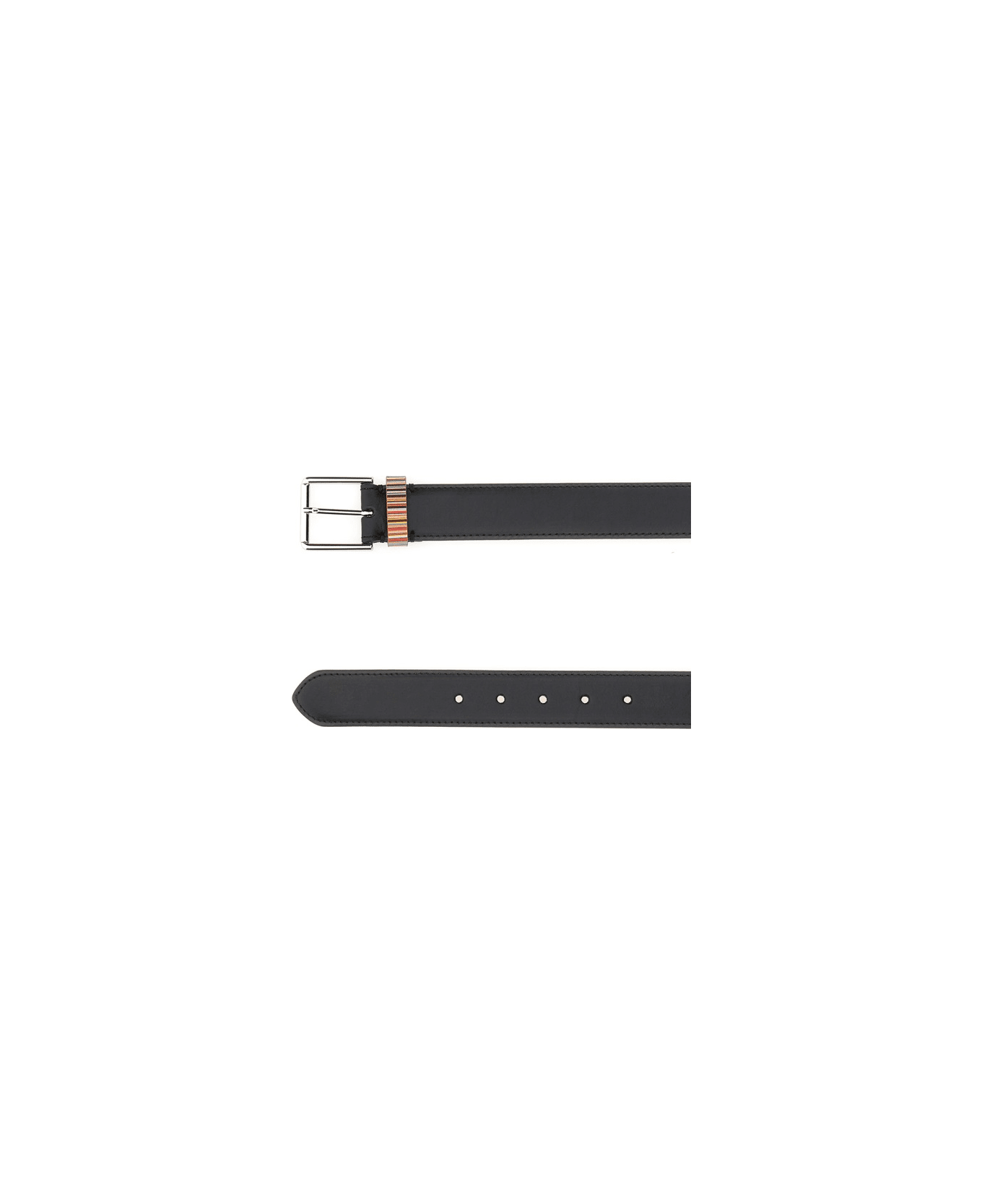 Paul Smith Leather Belt - BLACK ベルト