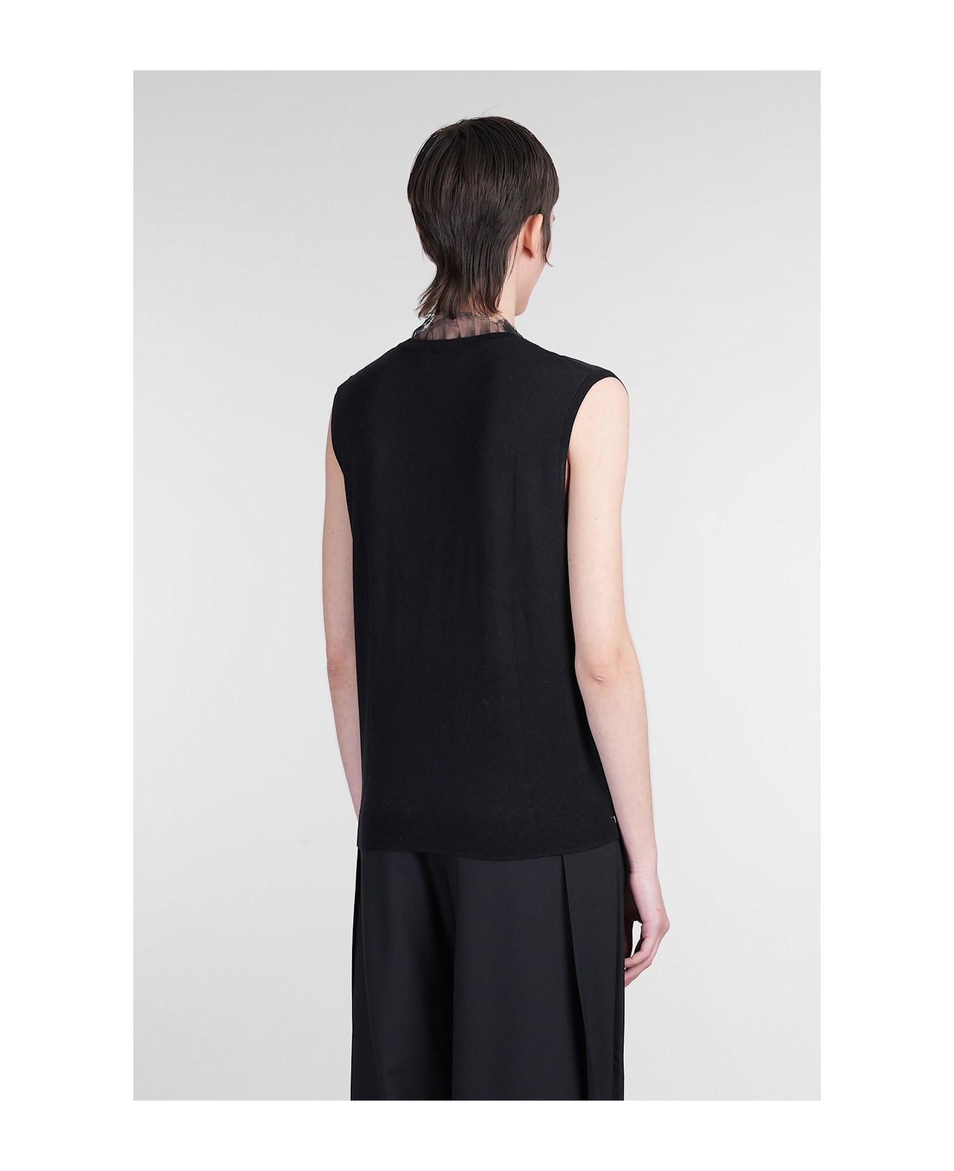 IRO Jayda Vest In Black Cotton - black