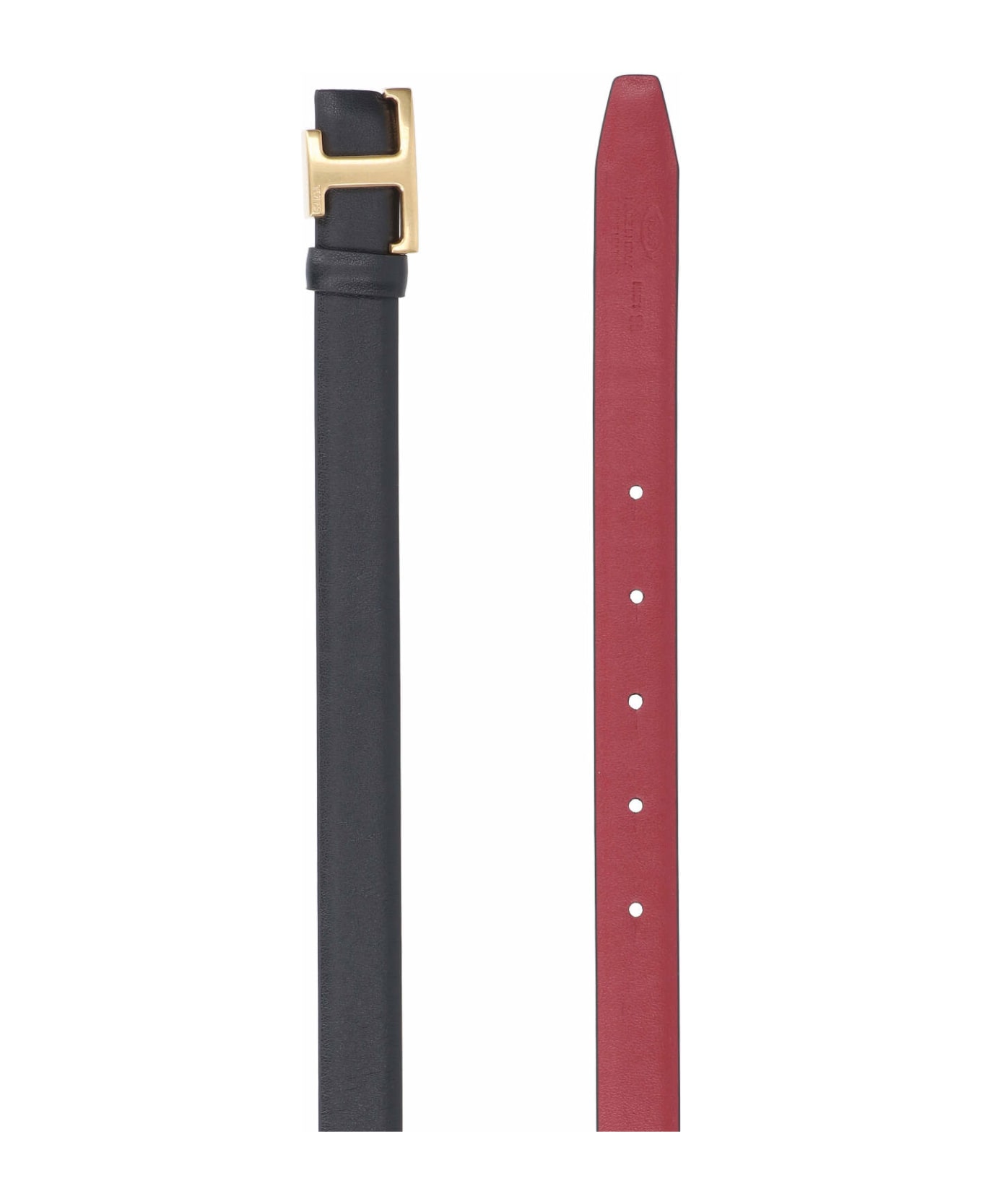 Tod
s 
t Timeless
 Reversible Belt - BLACK