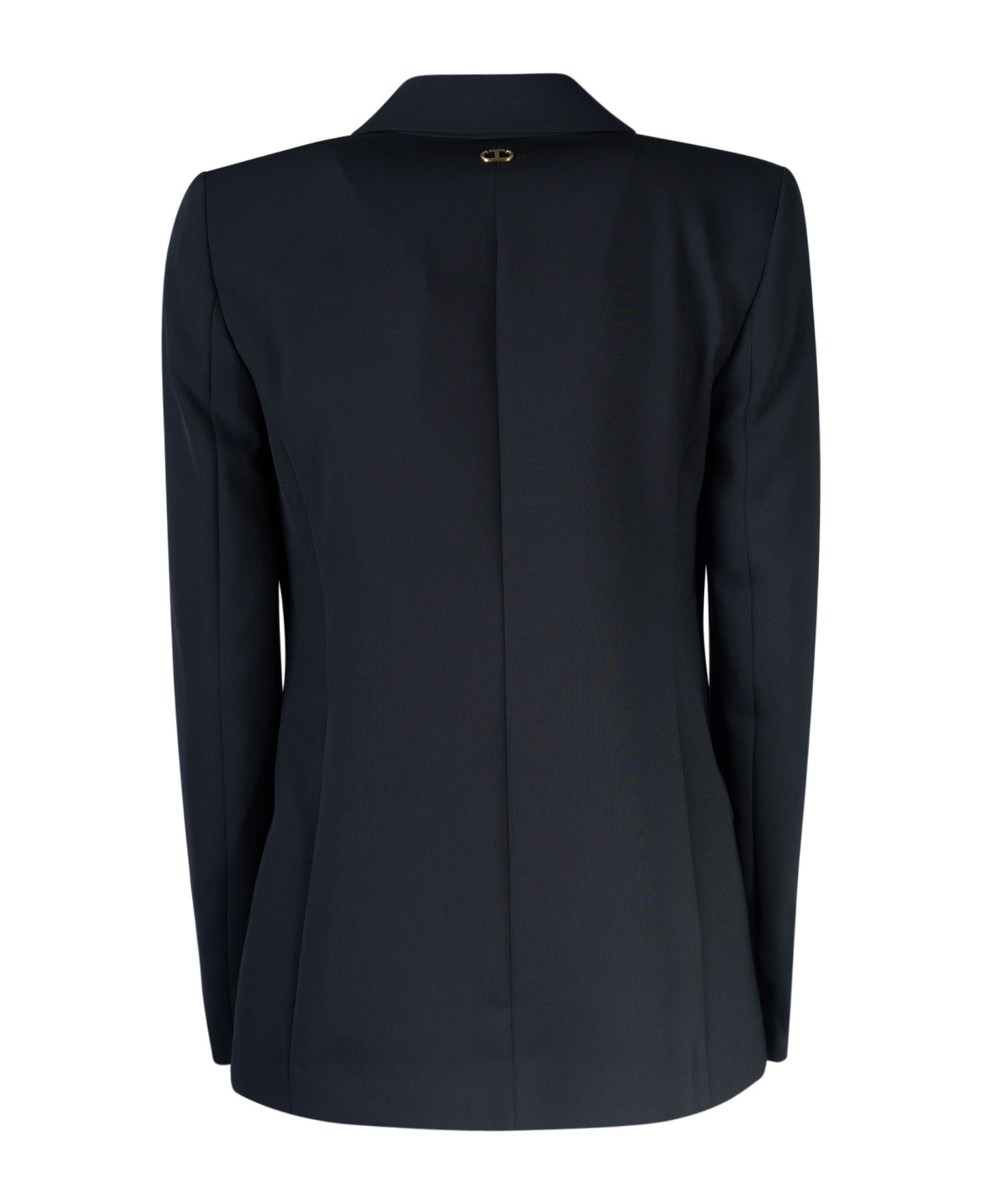 TwinSet Buttoned Fitted Blazer - Black