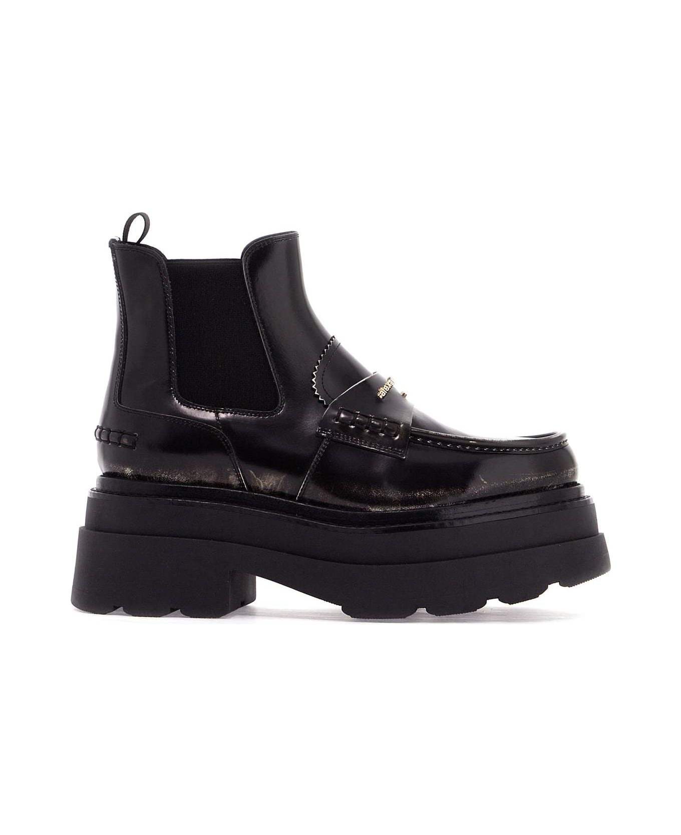Alexander Wang Carter Ankle Platform Boots - BLACK (Black)