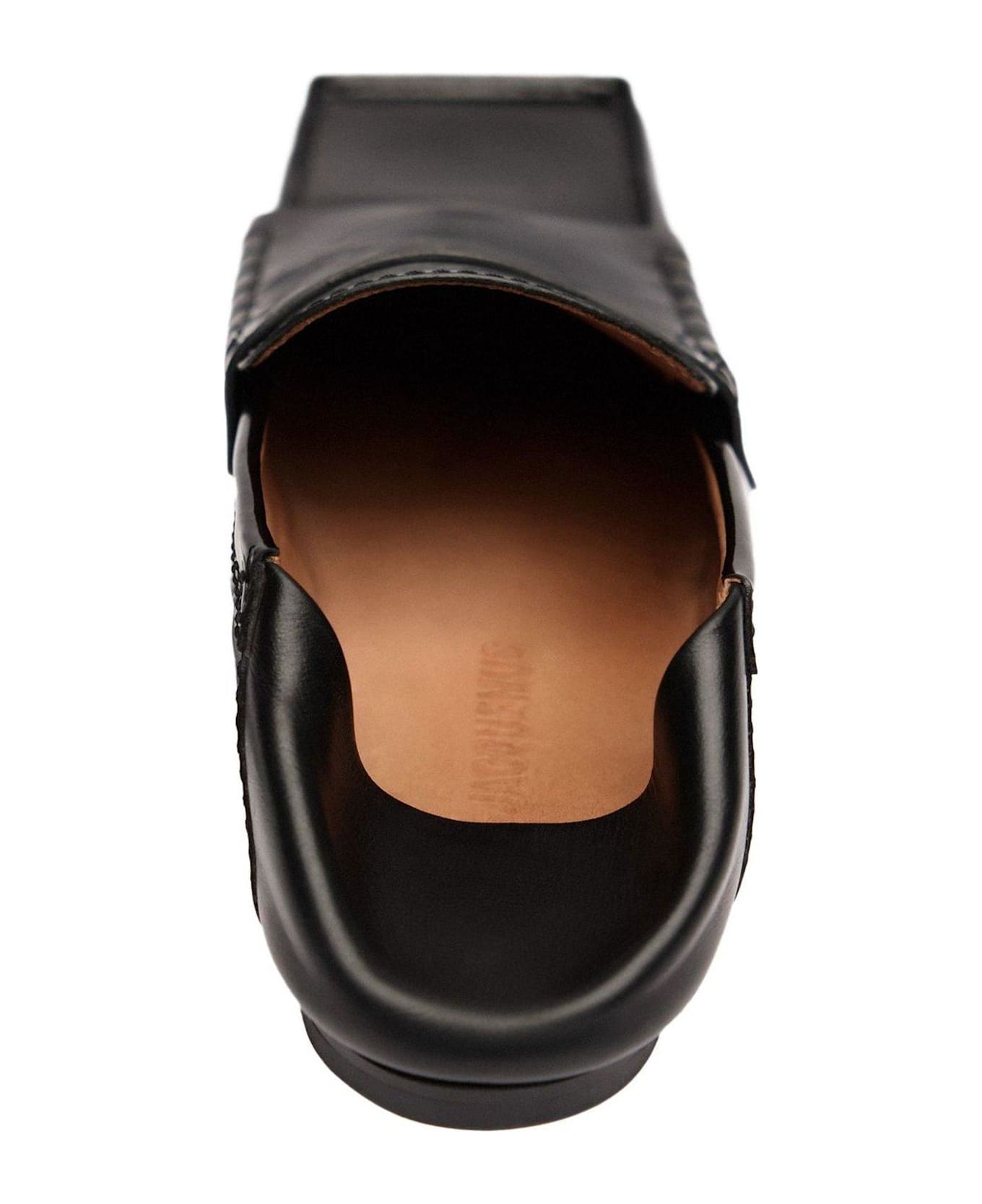 Jacquemus Square-toe Flat Shoes - Black