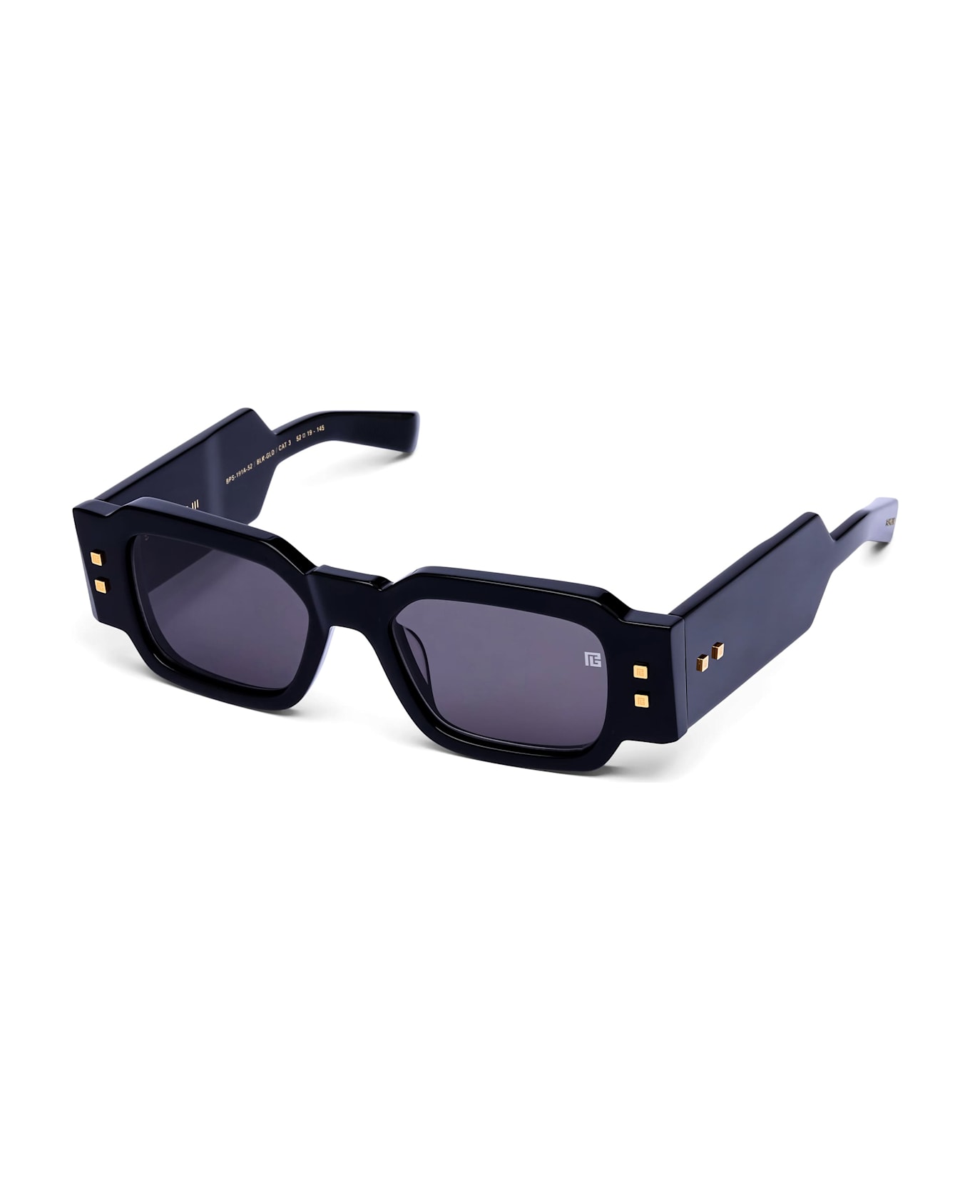 Balmain Olivier-iii - Black / 18k Gold Sunglasses - Black/gold