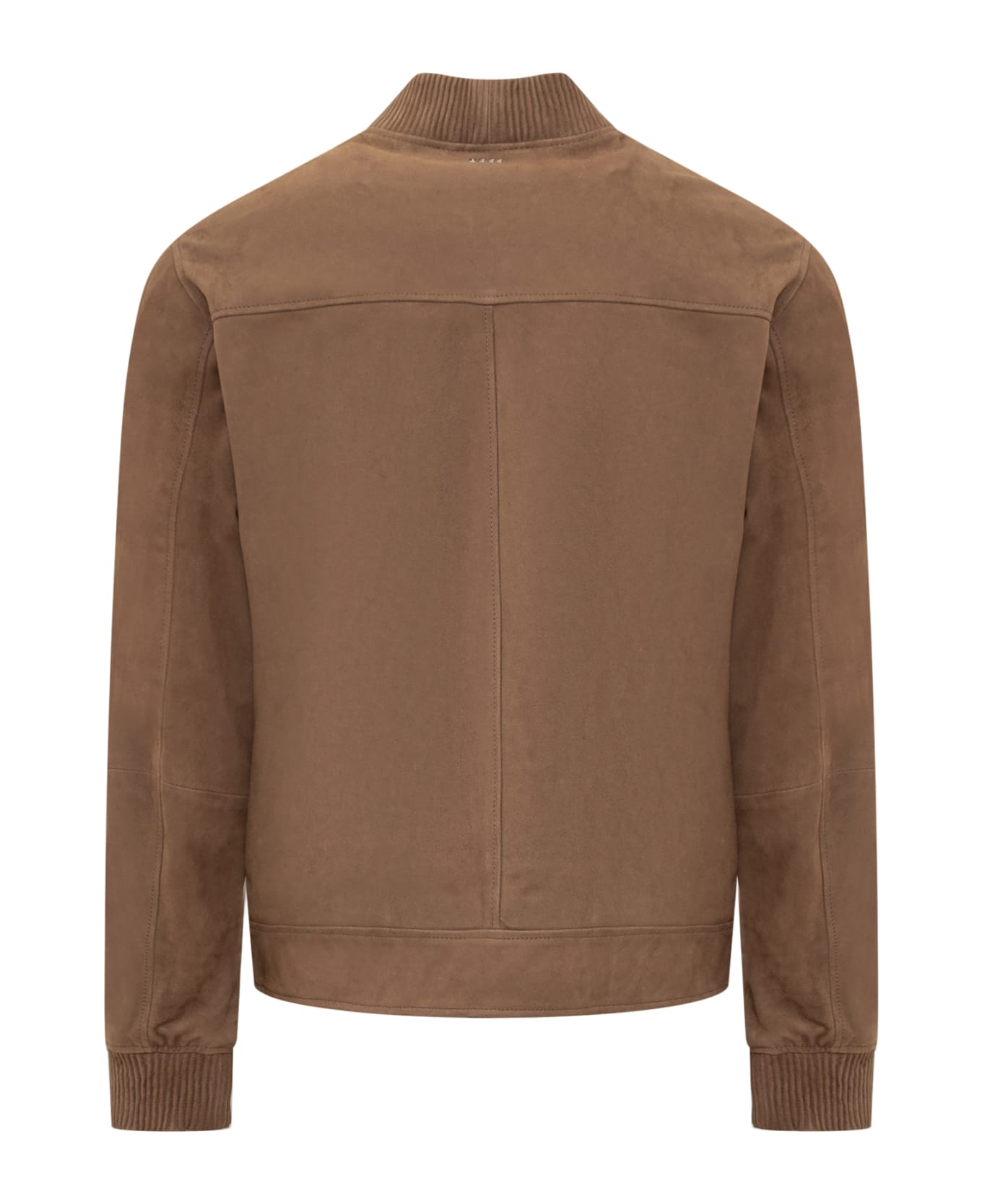 Hugo Boss Lambskin Leather Jacket - Brown