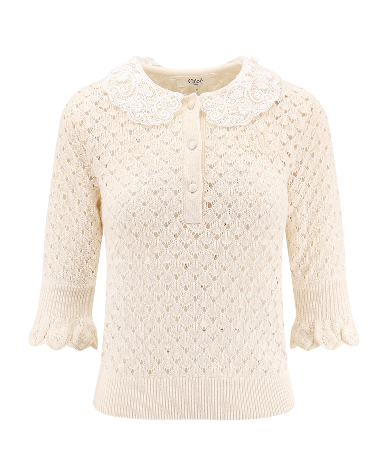 Chloé Cotton, Alpaca And Silk Top - Iconicmilk