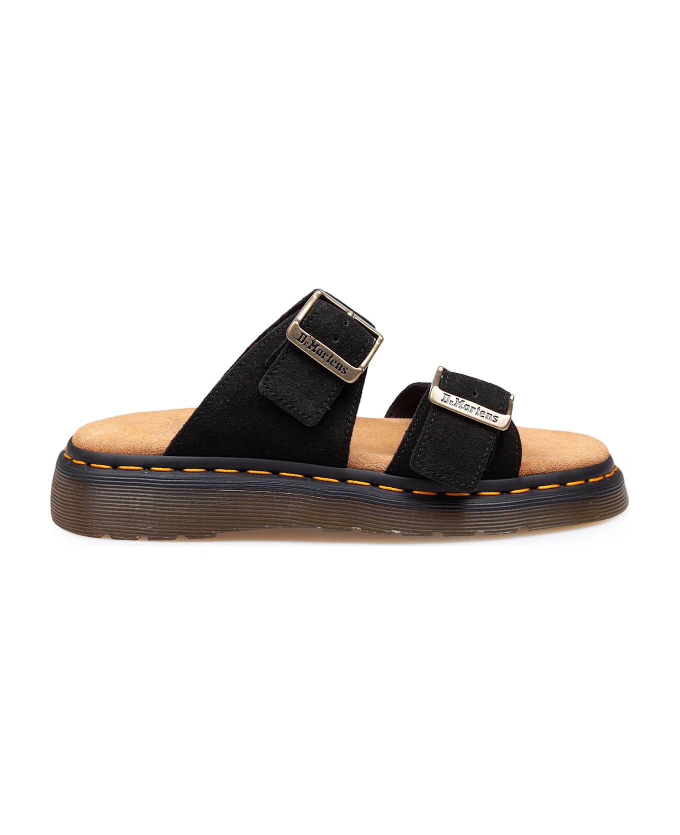 Dr. Martens Dr.martens Josef Savannah Tan Suede Sandals Black