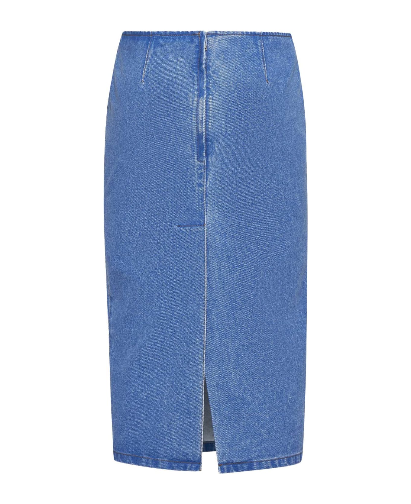 Marni 
bleached Coated
 Skirt - Red