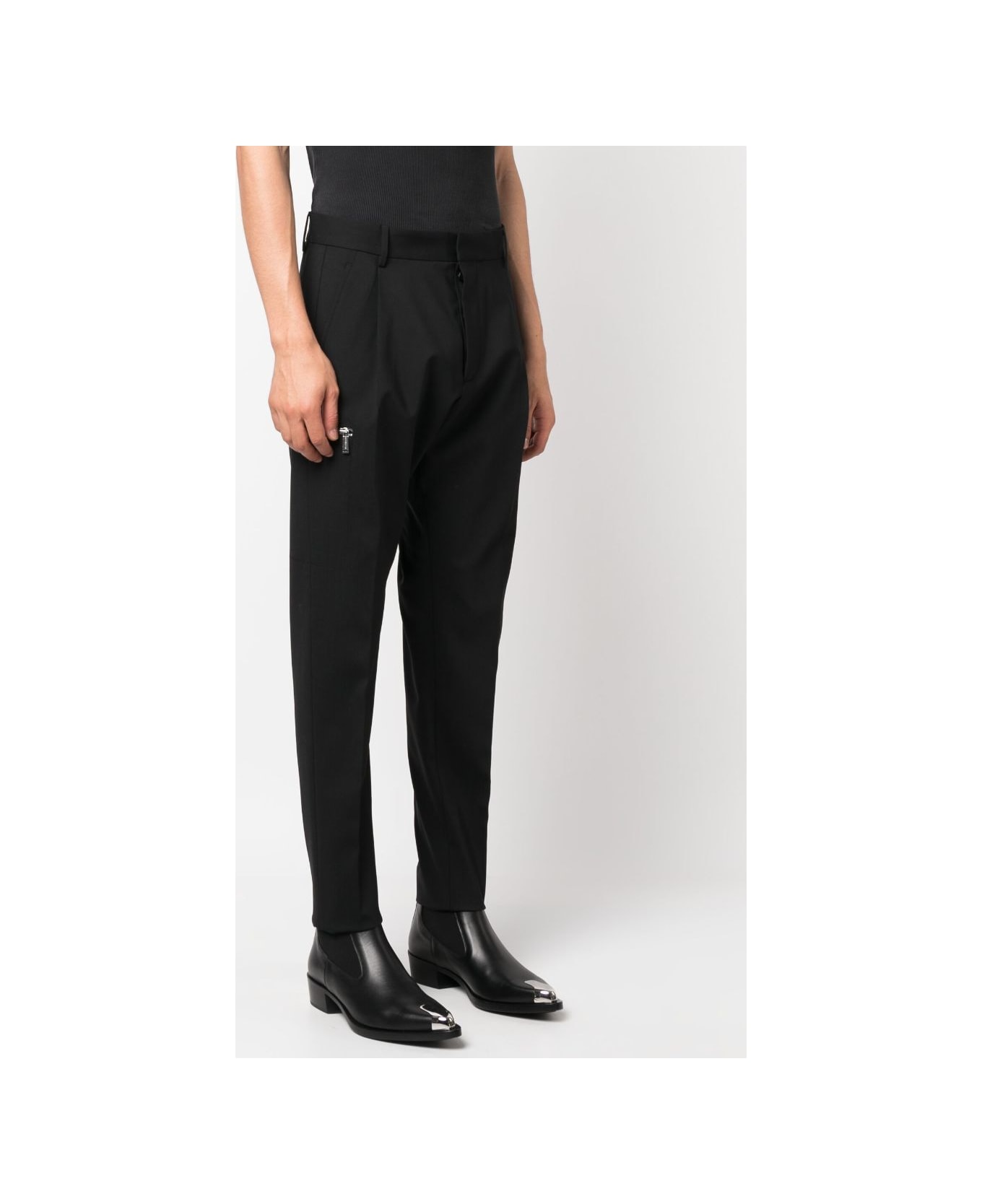 Dsquared2 Tapered One Pleat Trousers - Nero
