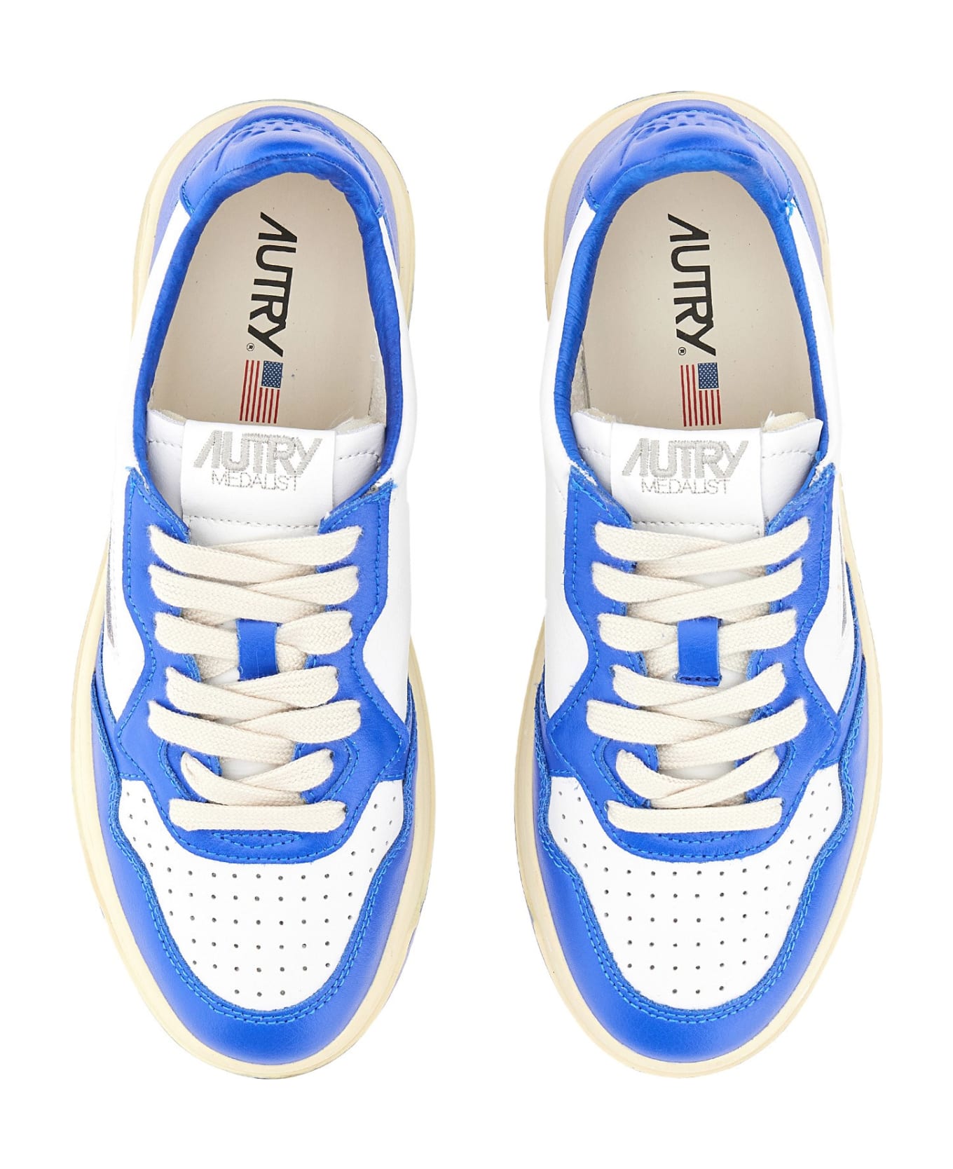 Autry Medalist Low Leather Sneakers - BLU スニーカー