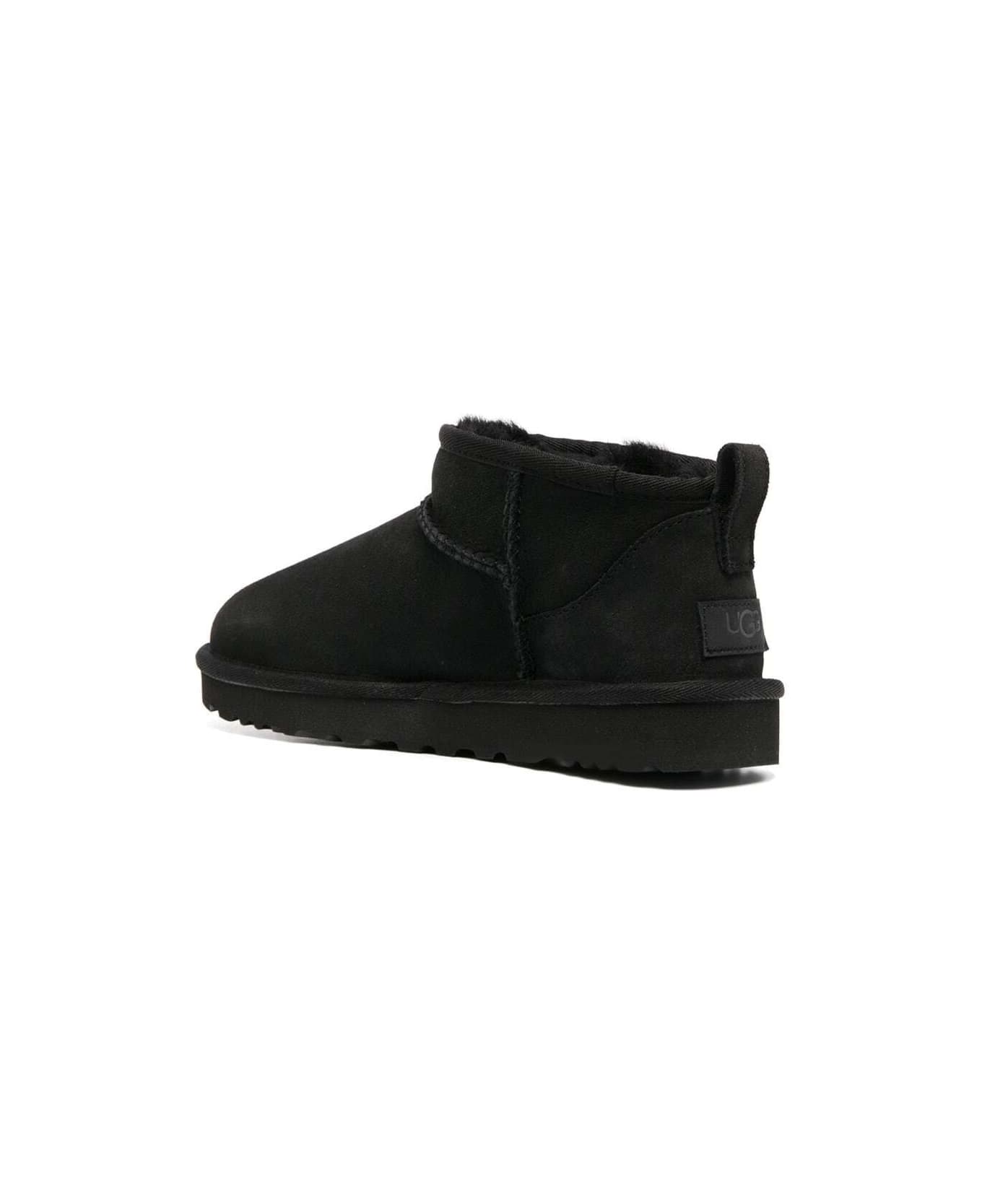 UGG Black 
ultra Mini
 Boots In Suede Woman - Black