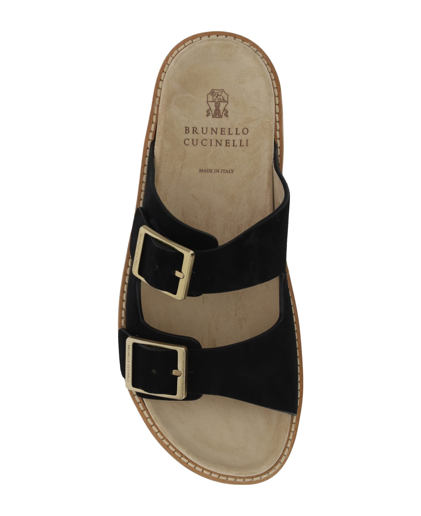Brunello Cucinelli Sandals - Nero+camel その他各種シューズ