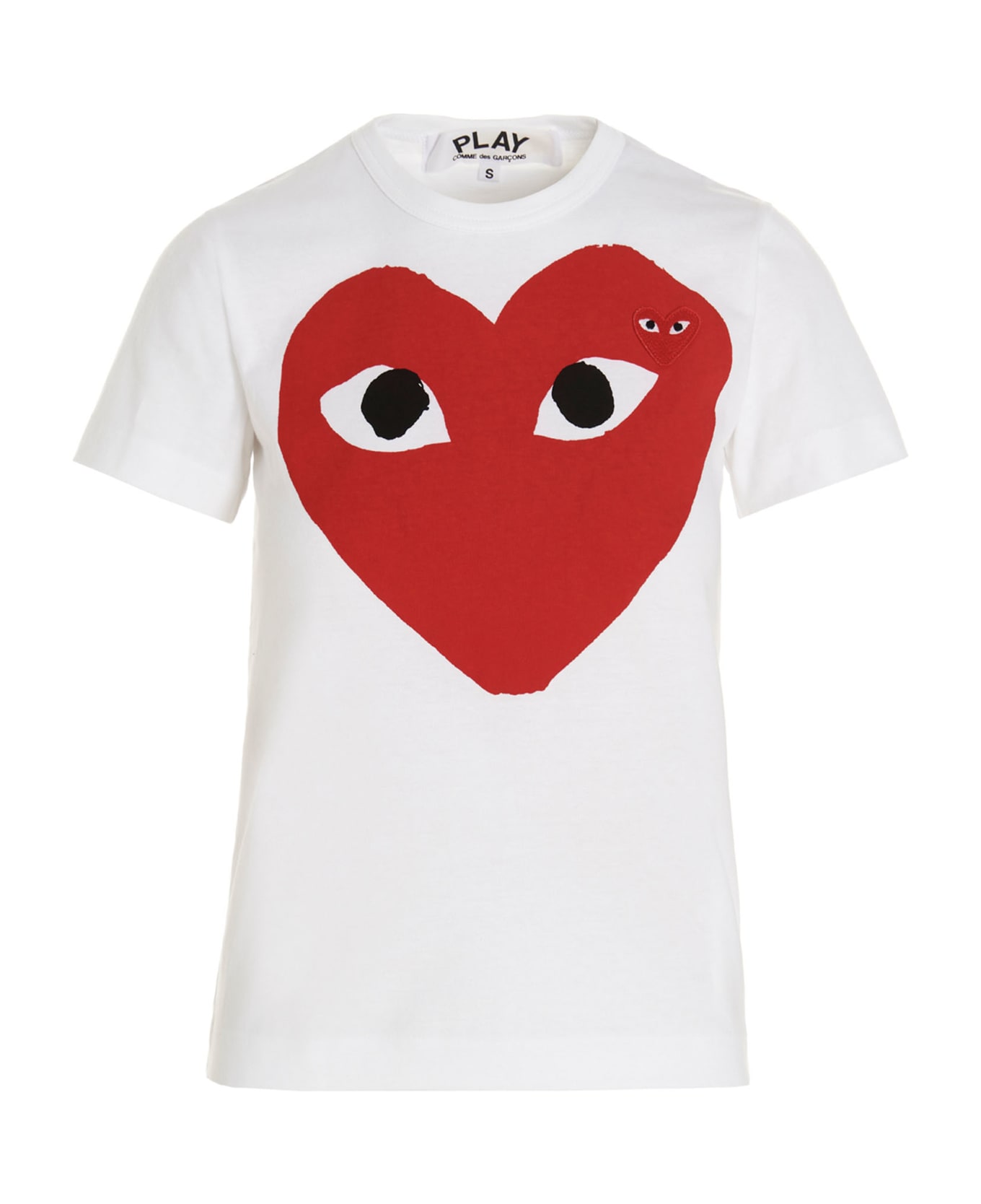 Comme des Garçons Play 'red Heart' T-shirt - White