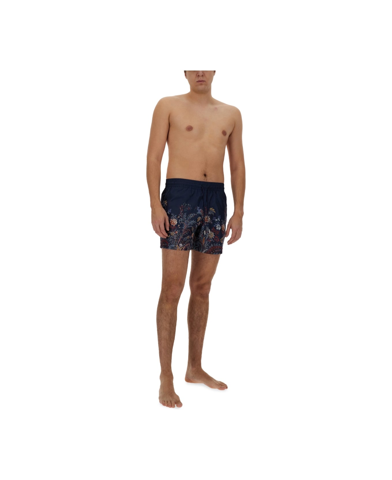 Etro Boxer Swimsuit With Print - MULTICOLOUR