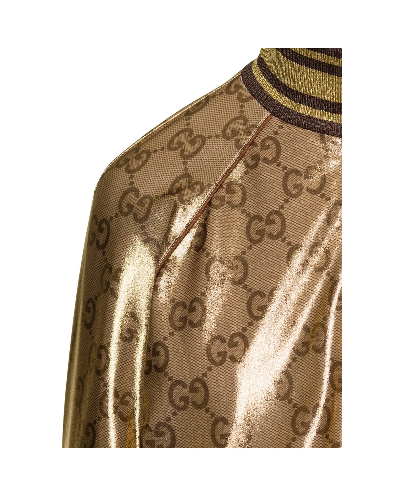 Gucci Logo Monogram Jacket - Brown