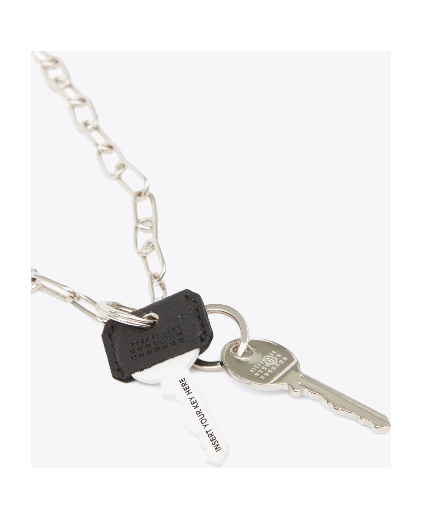 MM6 Maison Margiela Chain Key Holder - Argento